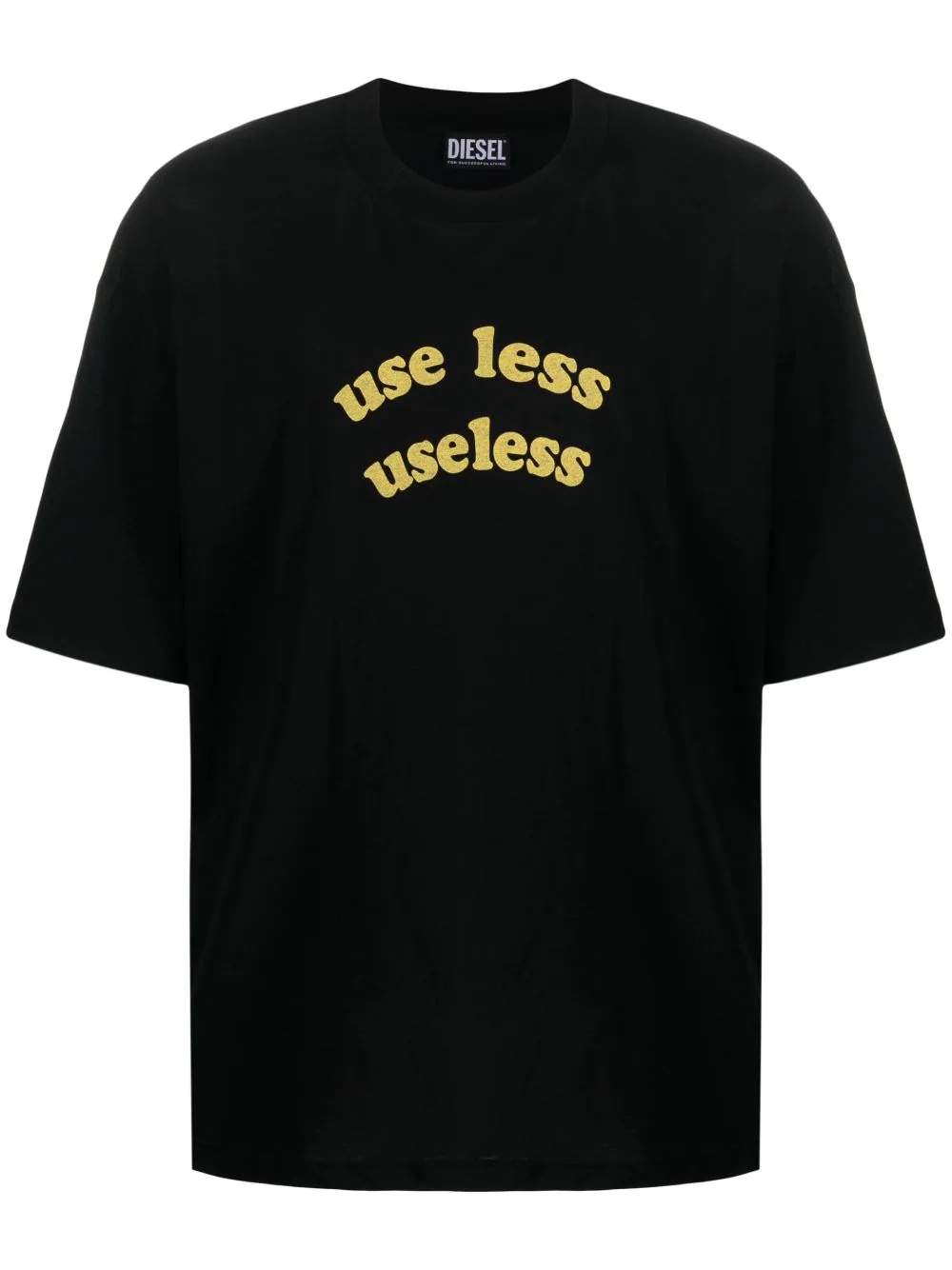 slogan-print oversized T-shirt - 1