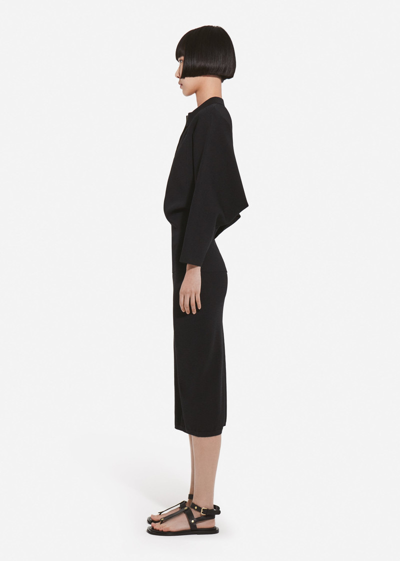 Collared Zipper Polo Top in Viscose 4