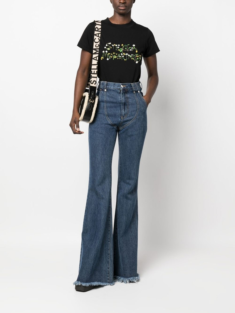 Stella McCartney dandelion logo-print T-shirt outlook