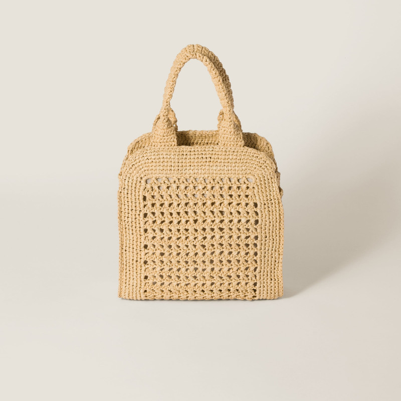 Raffia-effect woven tote bag 3