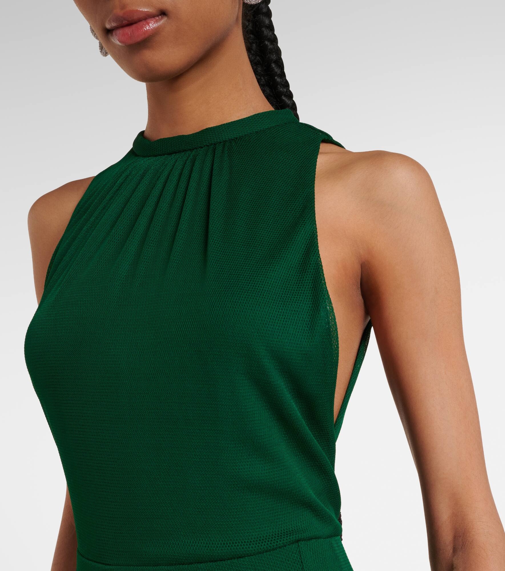 Carnet mesh jersey maxi dress - 4