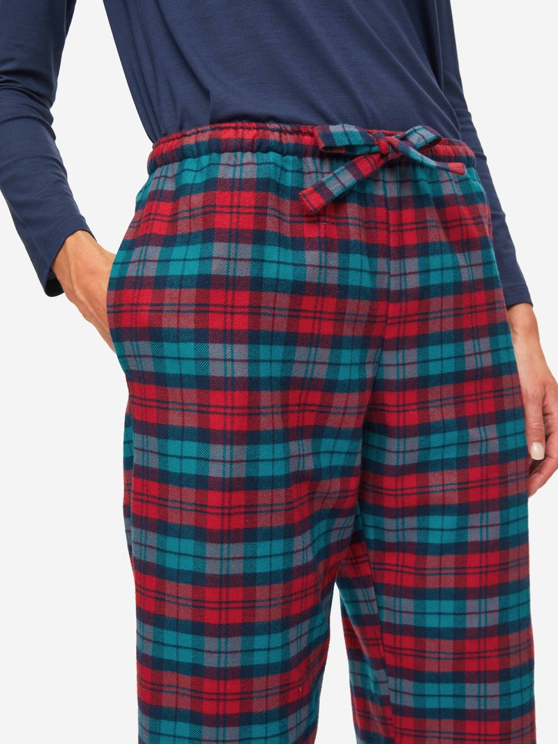 Women's Lounge Trousers Kelburn 26 Brushed Cotton Multi - 3