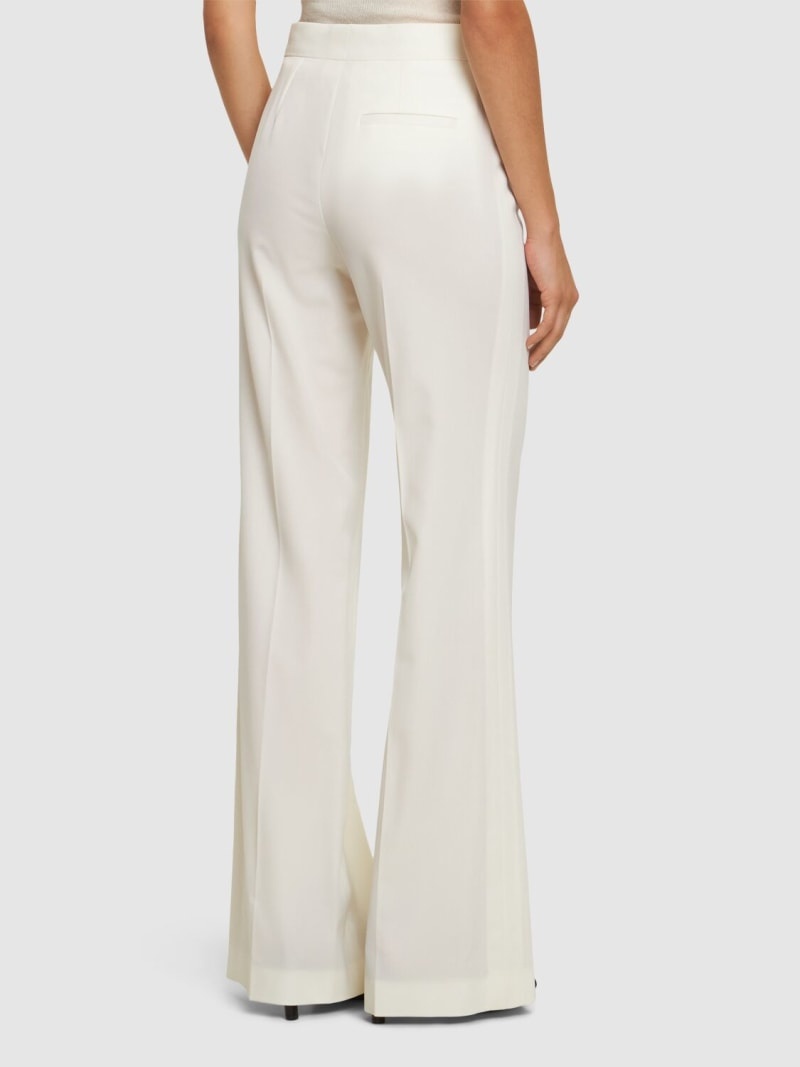 Tailored wool blend flared pants - 3