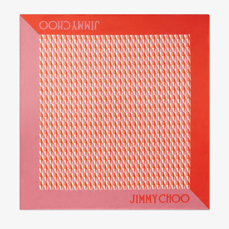 Reta
Paprika/Candy Pink Diamond Printed Silk Foulard 4