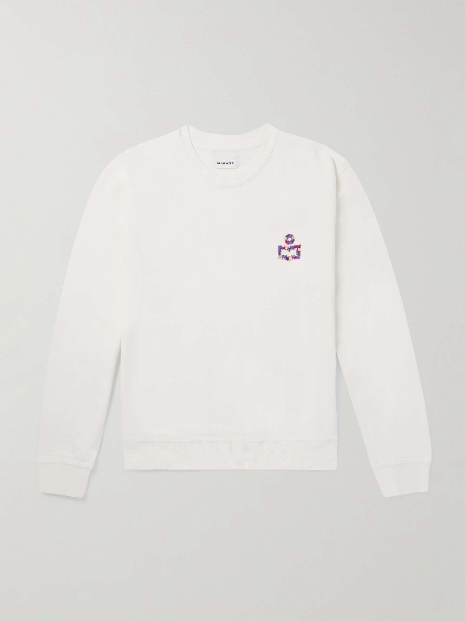 Mikoe Logo-Embroidered Cotton-Blend Jersey Sweatshirt - 1