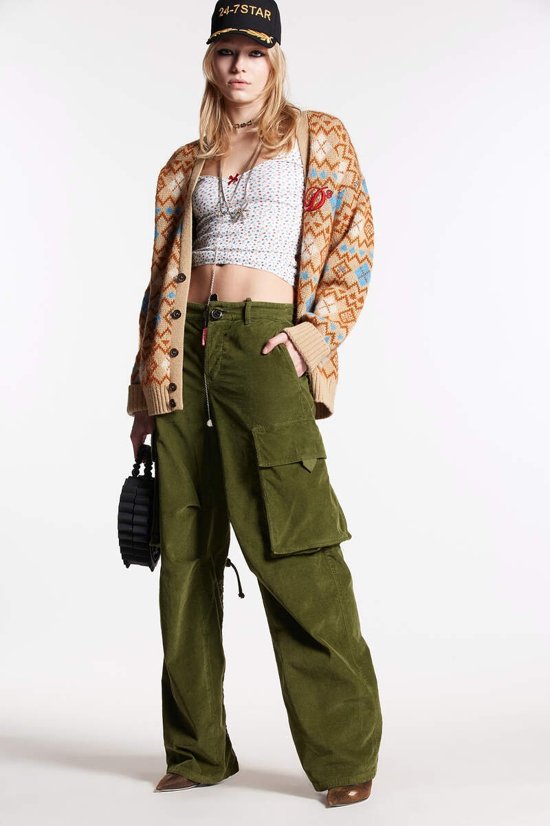 CORDUROY CARGO PANTS - 1