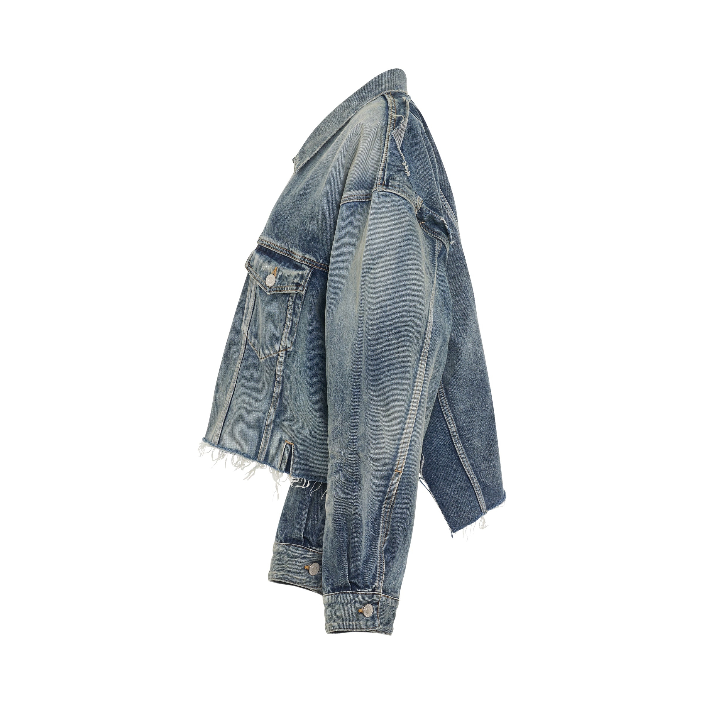 Deconstructed Jacket in Pale Blue - 3