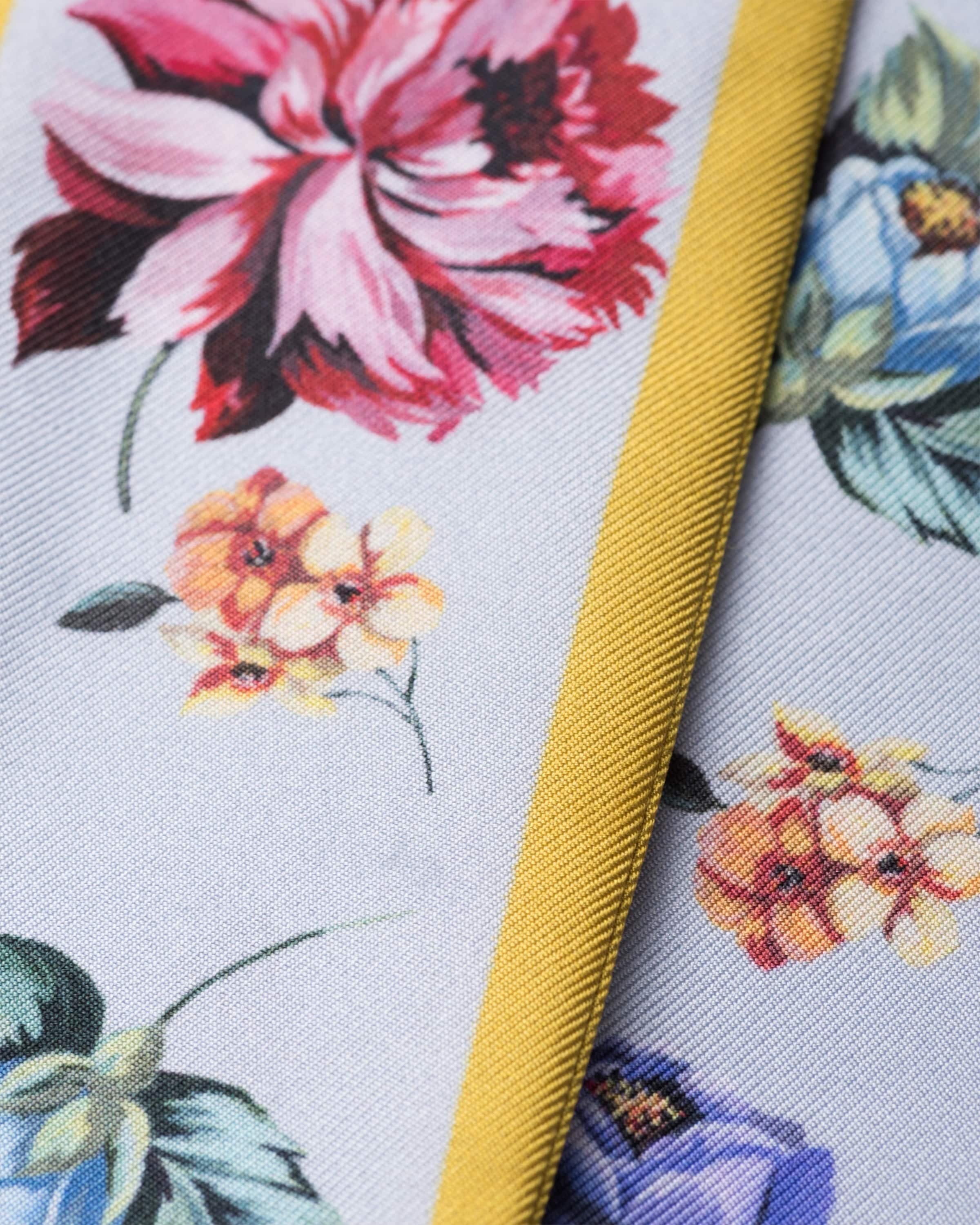 Printed twill skinny scarf - 2