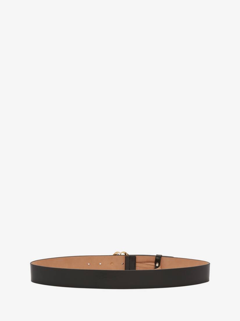 Seal Logo Belt in Black - 2