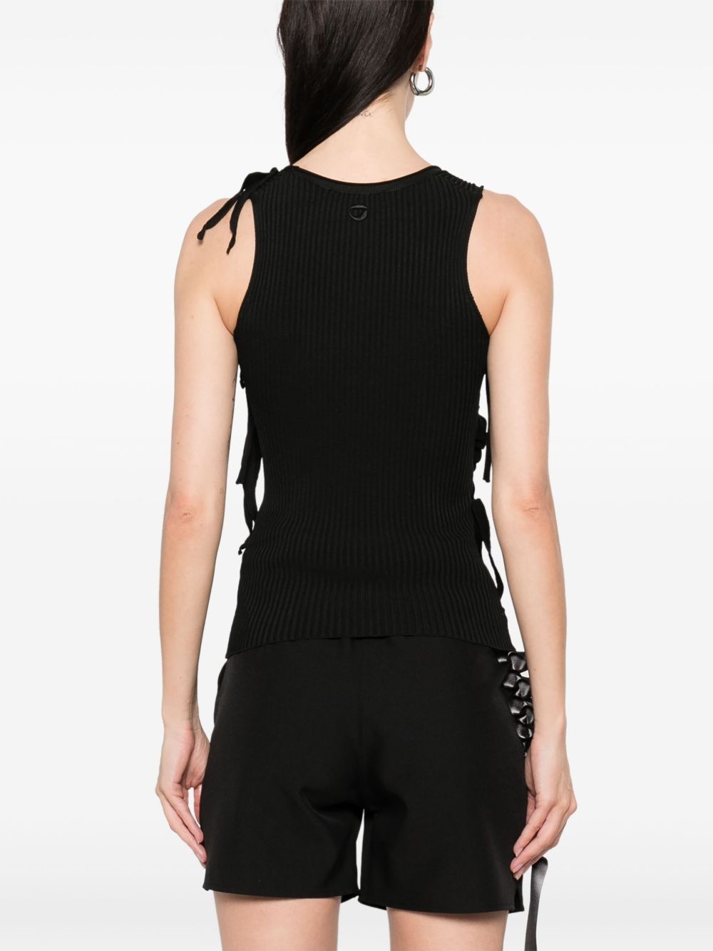 knitted ribbon tank top - 4