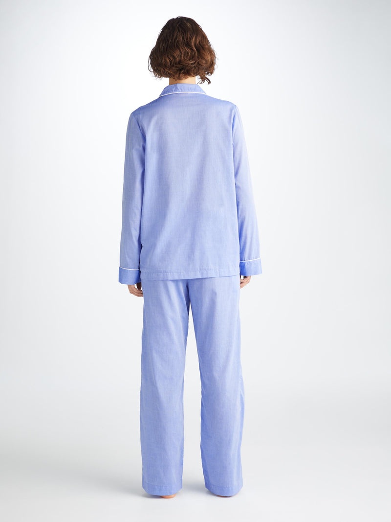 Women's Pyjamas Amalfi Cotton Batiste Blue - 4