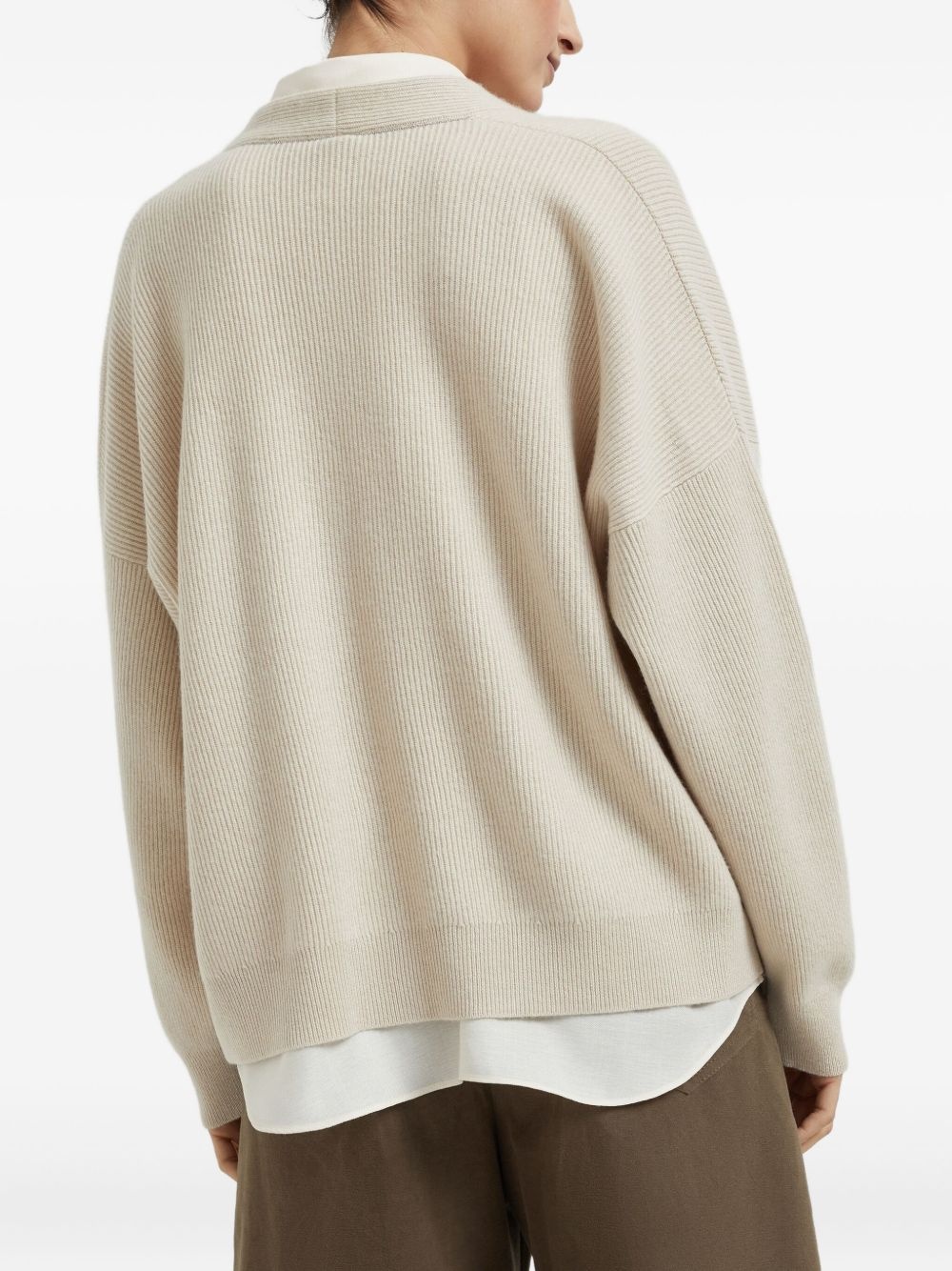 Cashmere layered cardigan - 4