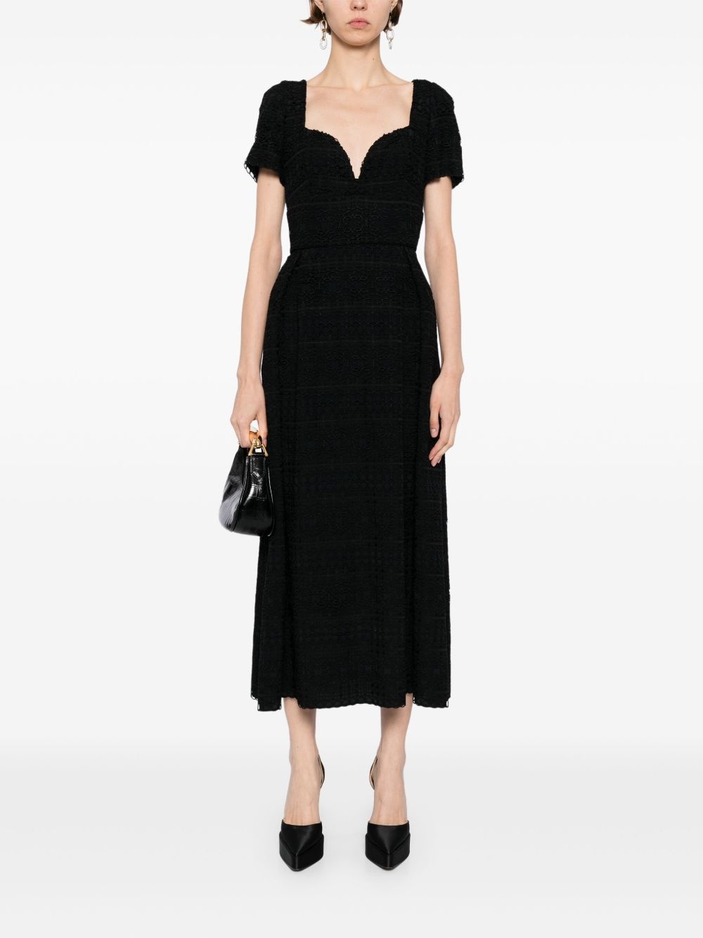 Macramé midi dress - 2