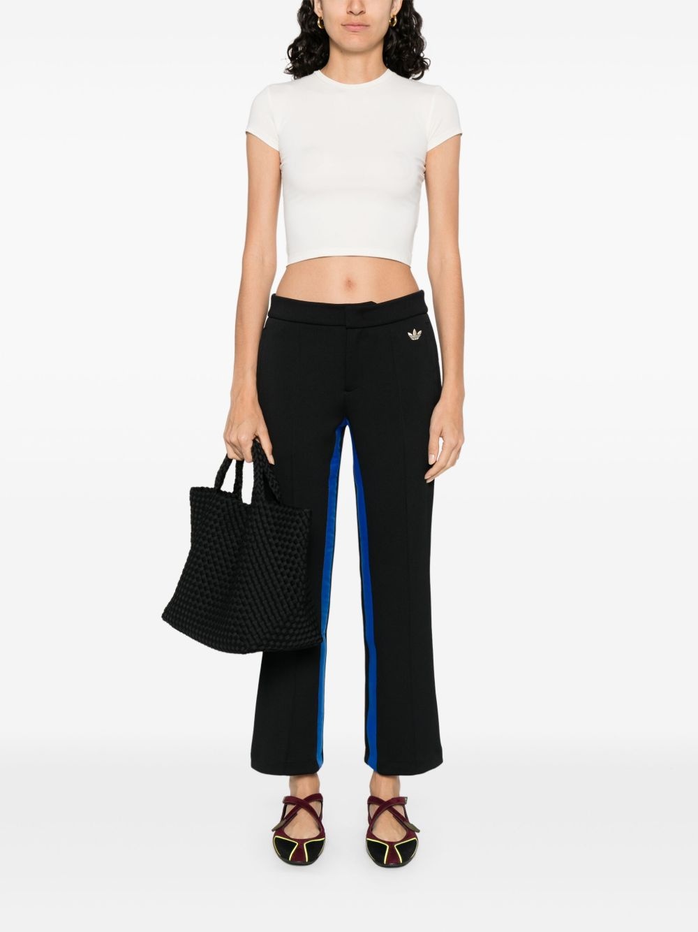 x Wales Bonner piqué-weave trousers - 2