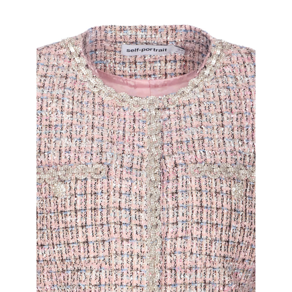 Self-Portrait Pink Jackets - Tweed Jackets Women - 2