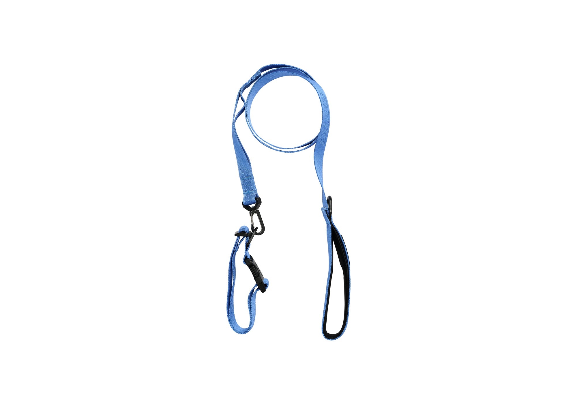JACQUARD LOGO DOG COLLAR AND LEAD BLUE - 2