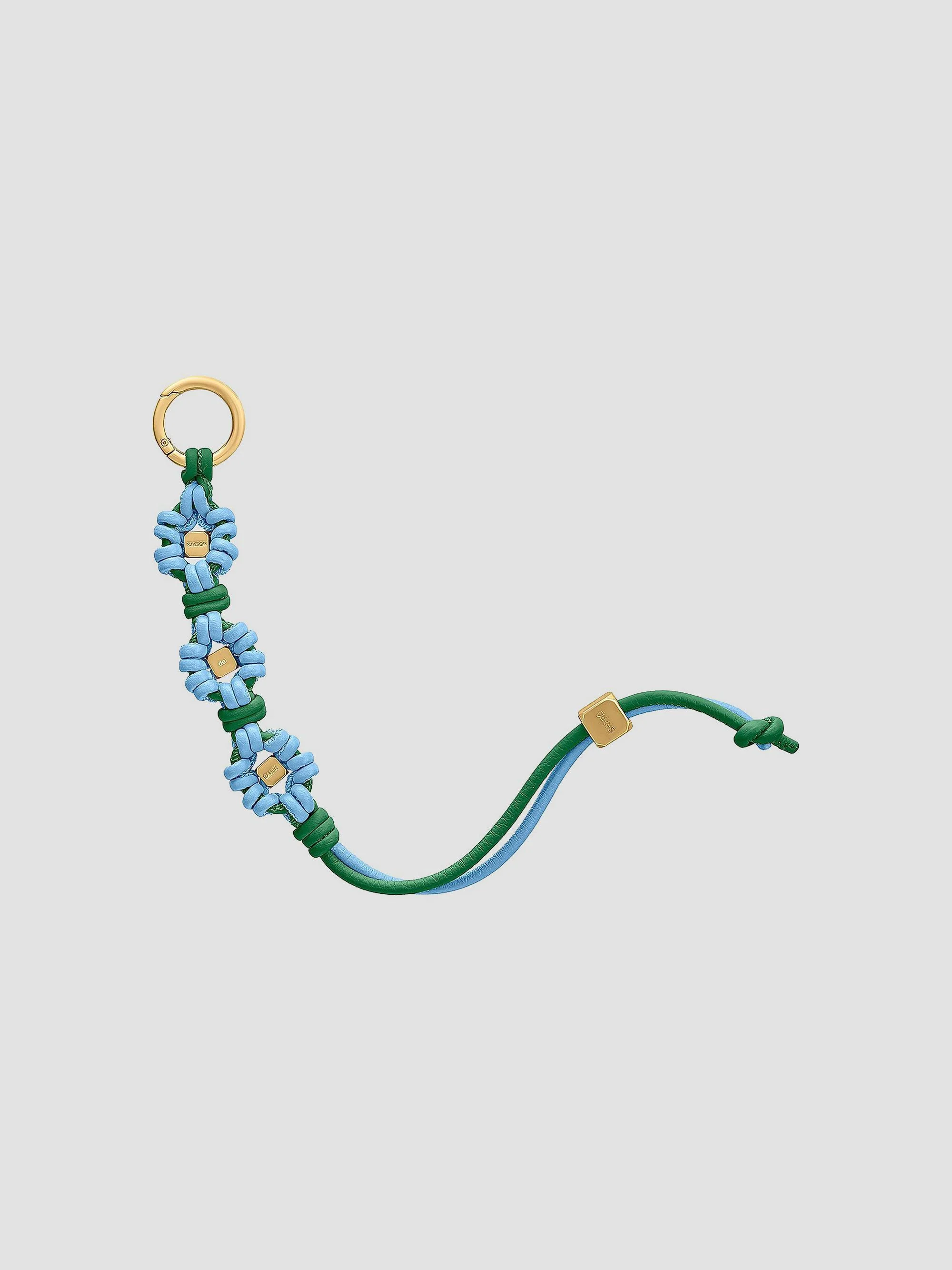 Women's Bloom Edition Leather Wristlet Charm - Sky Emerald - 1