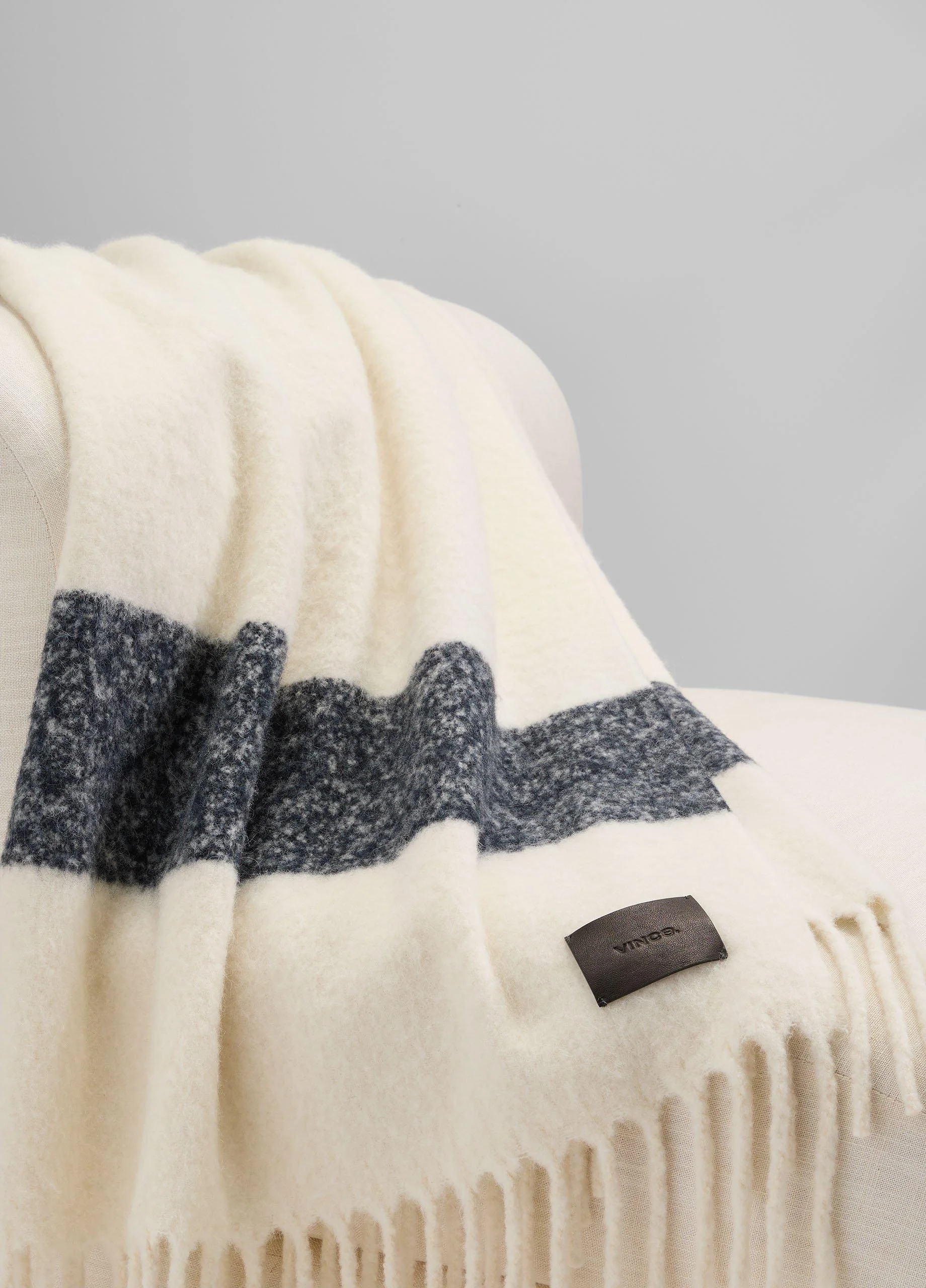 Brushed Alpaca-Blend Throw - 1