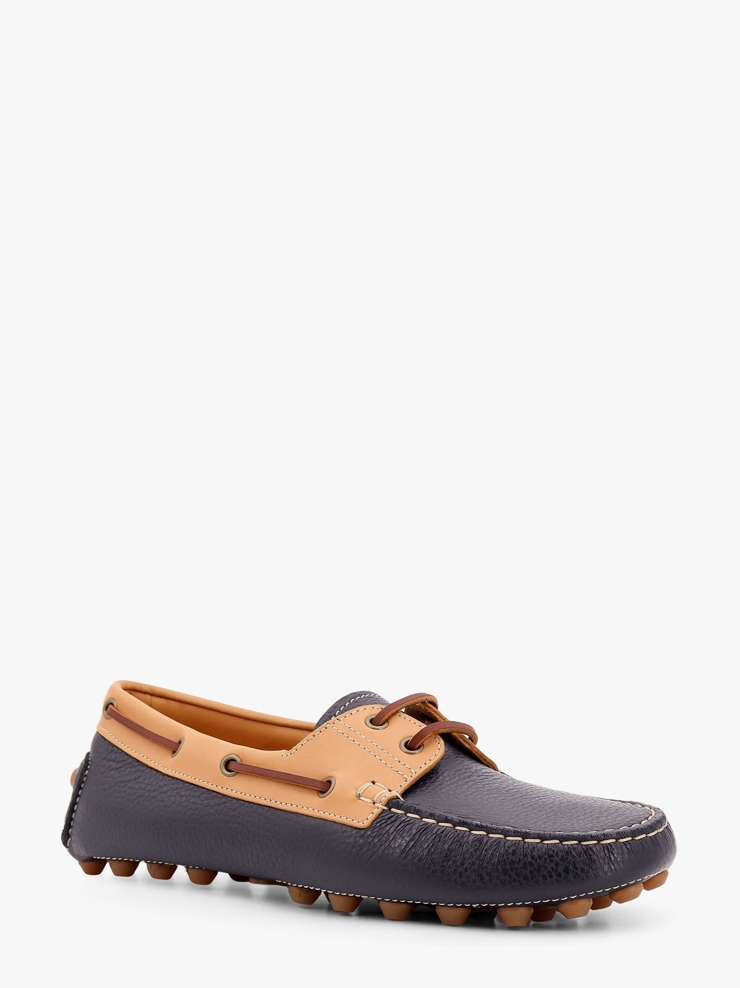 Gommino bubble leather lace up boat shoe - 2