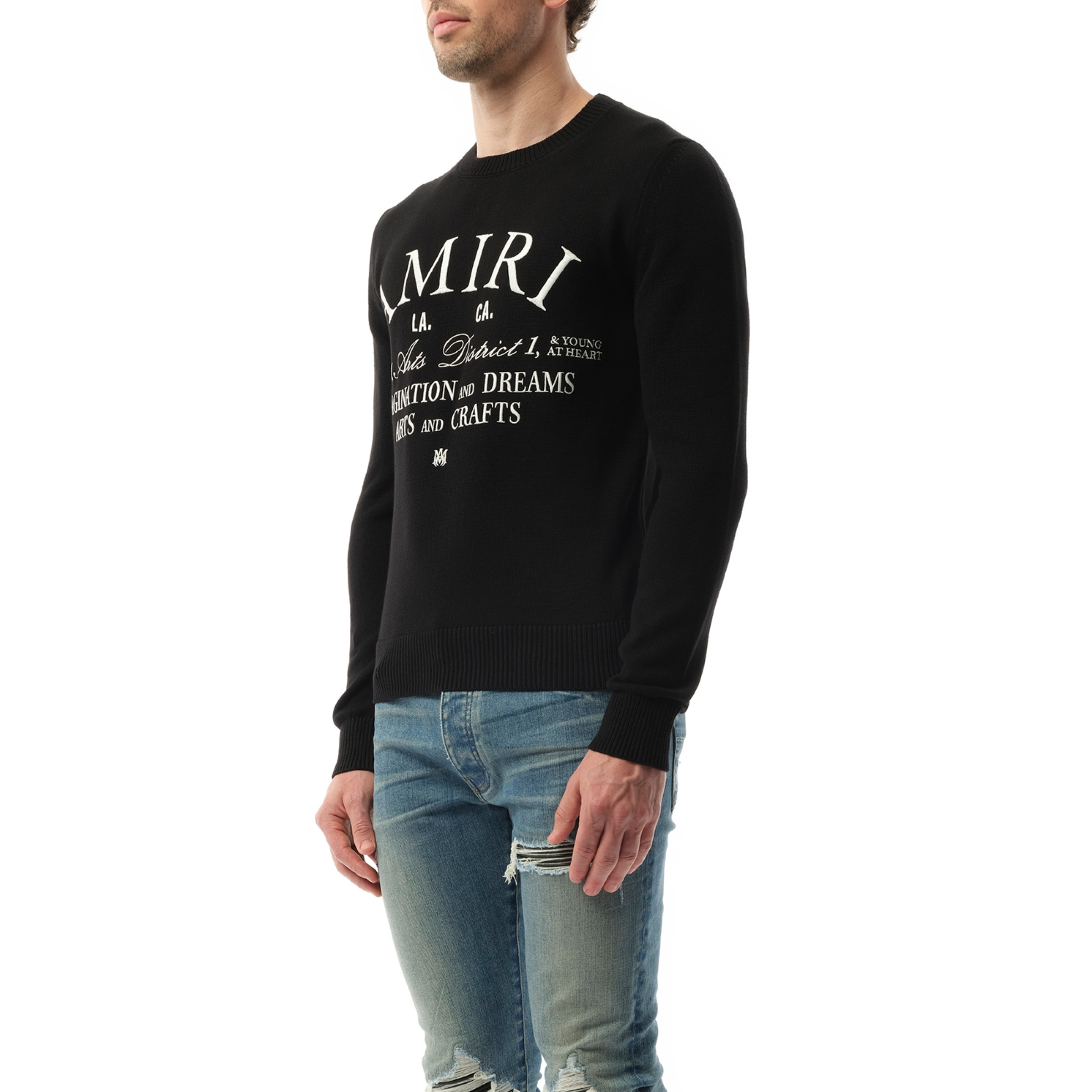 Amiri Arts District Sweater in Black - 5