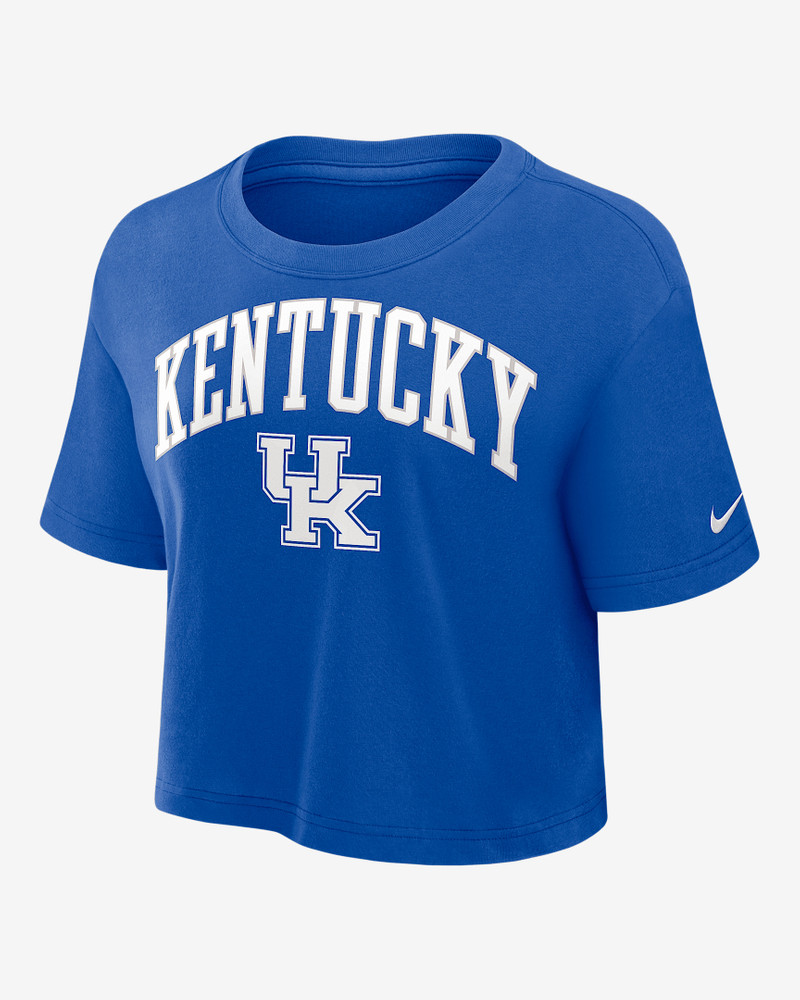 Kentucky Athletic Prep Arch Women's Nike Dri-FIT College Cropped T-Shirt 1