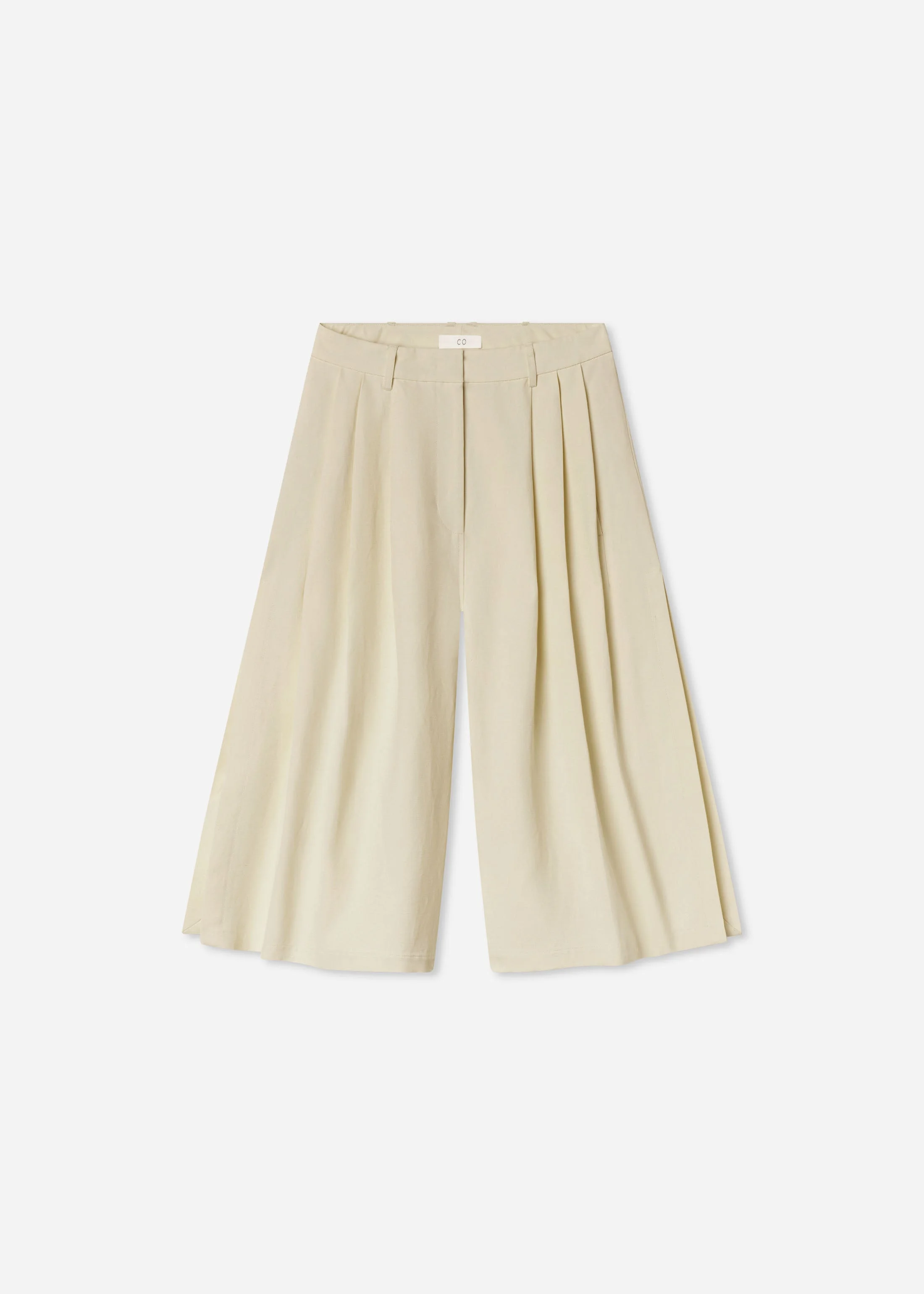 Pleated Culotte in Linen - 1