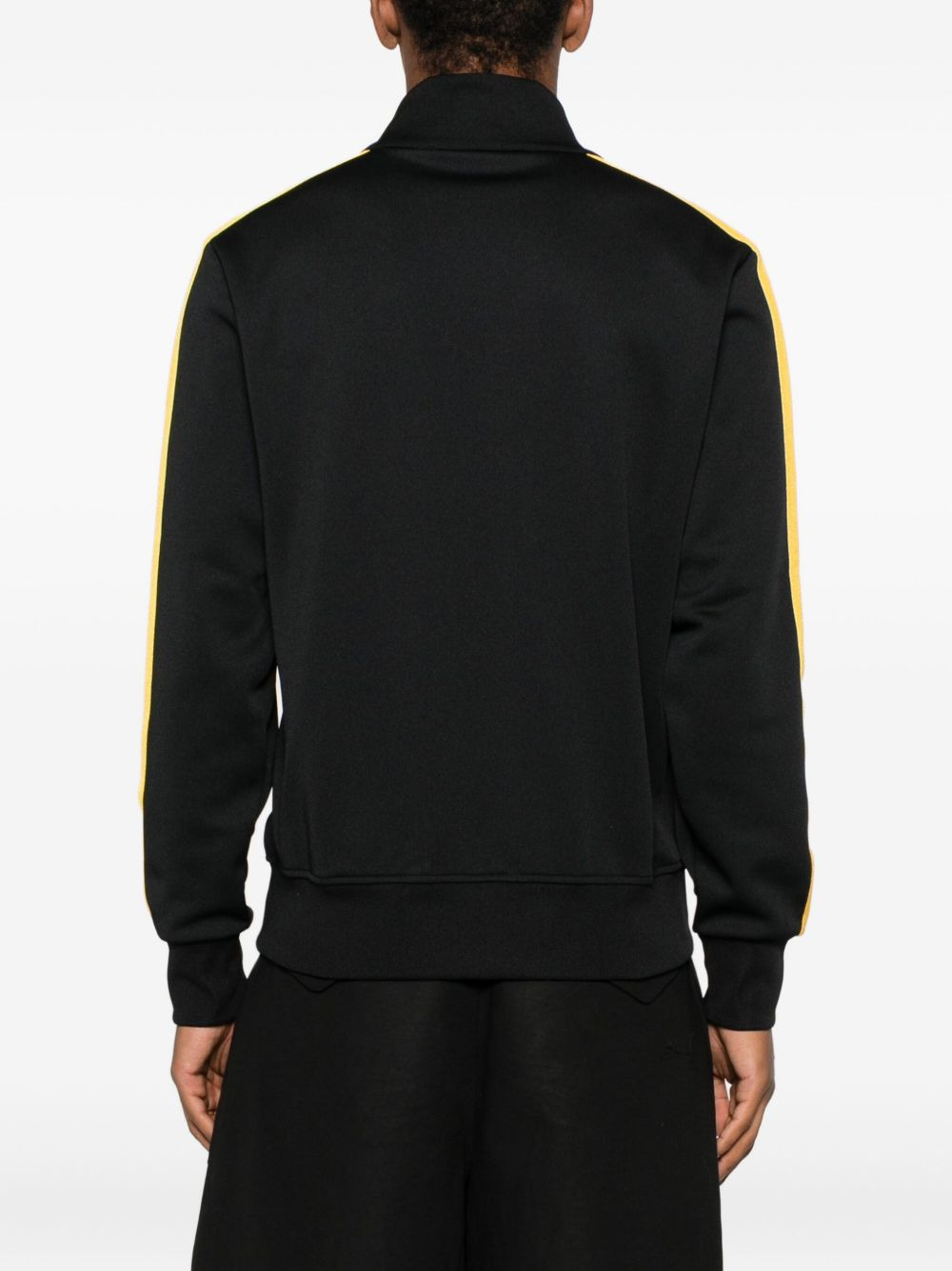 stripe-detail zip-up sweatshirt - 4