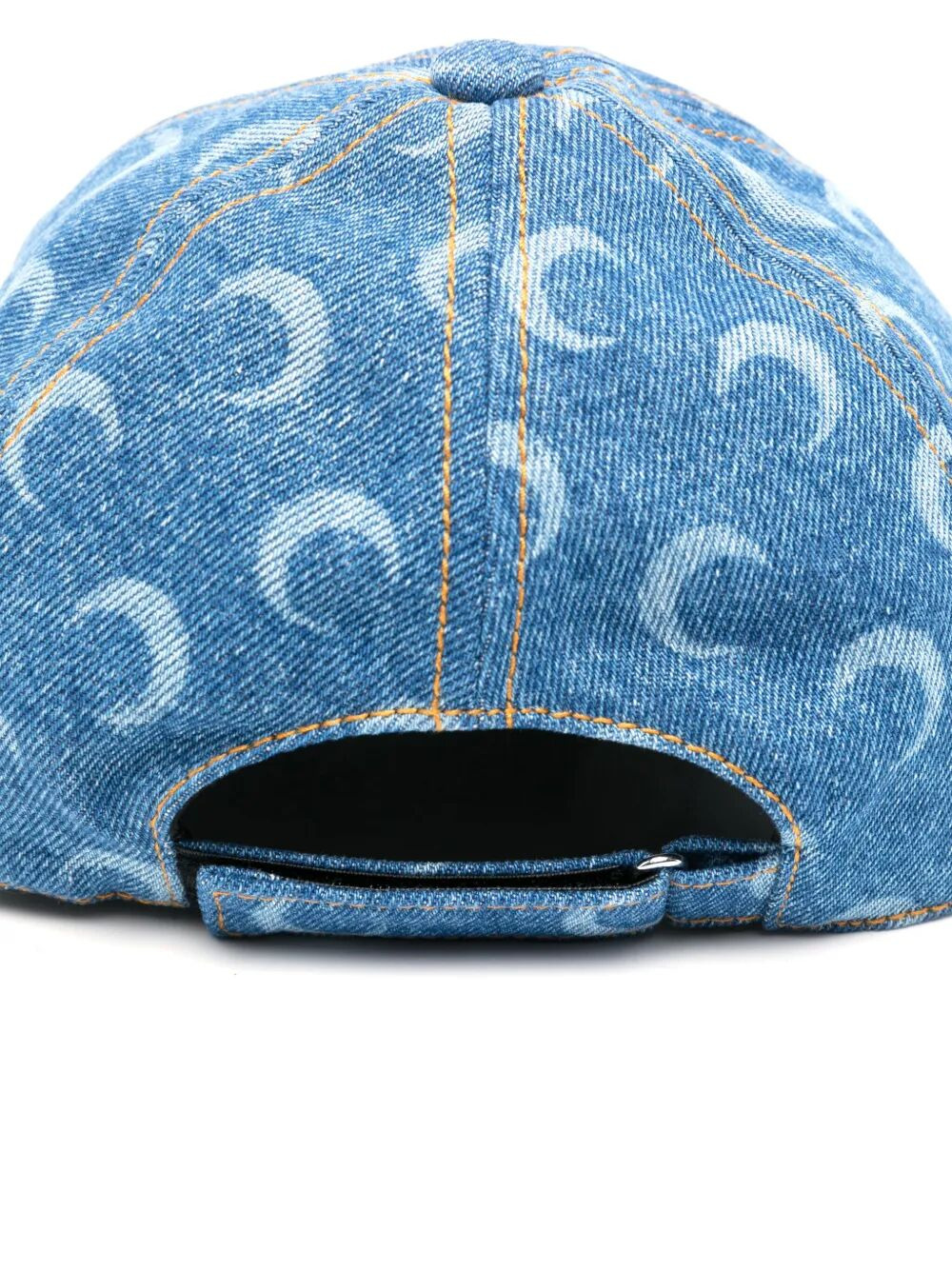 Marine Serre Women "Moon" Laser Denim Baseball Cap - 2