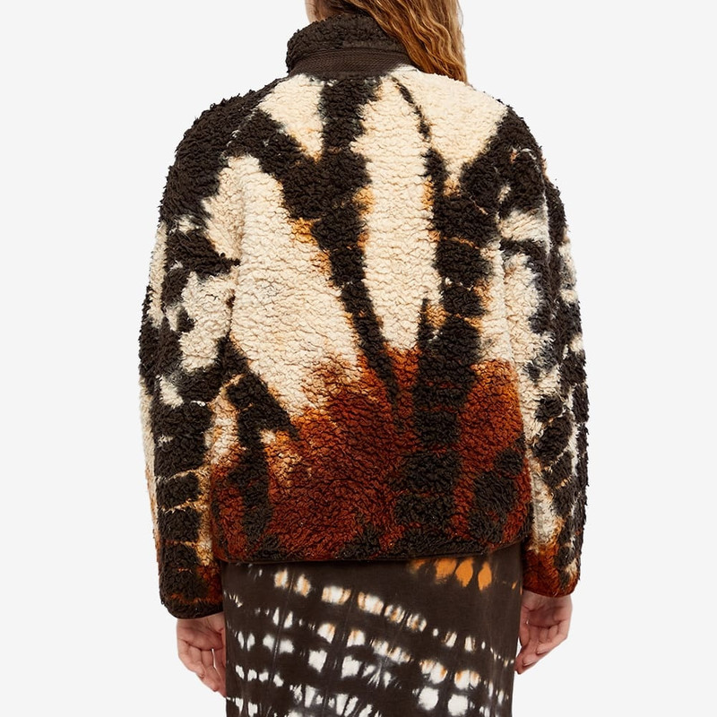 Jil Sander Plus High Neck Zip Up In Tie Dye 3