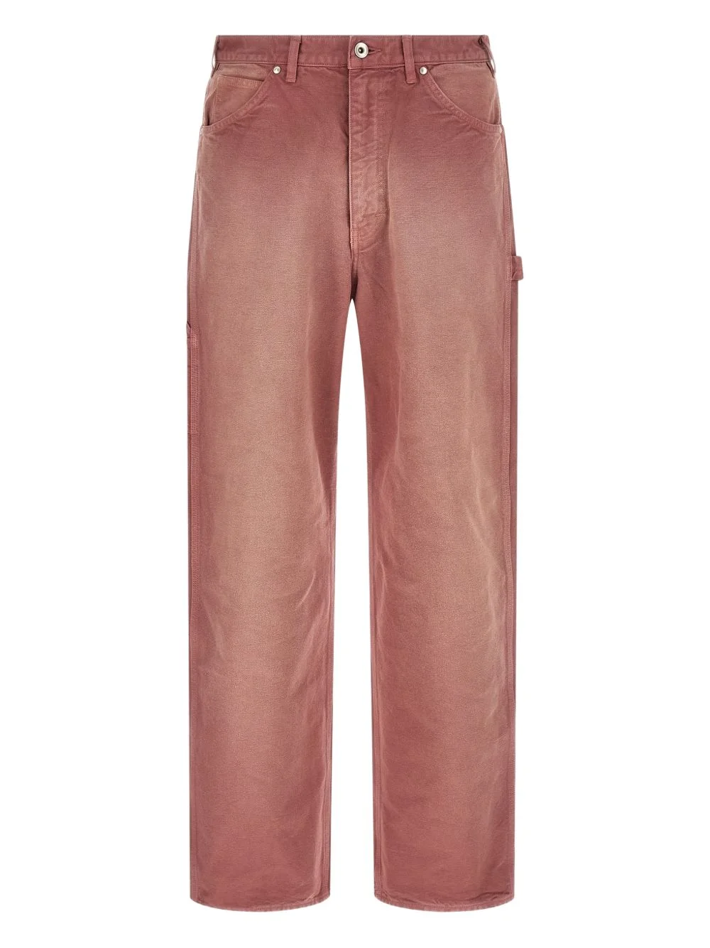 garment-dyed workwear trousers - 1