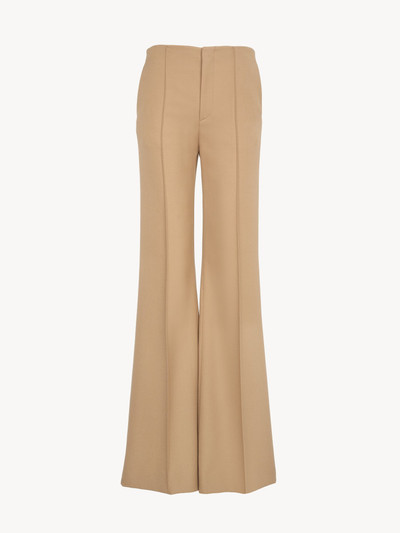 Chloé BROKEN-HEEL SLIM PANTS IN WOOL GRAIN DE POUDRE outlook