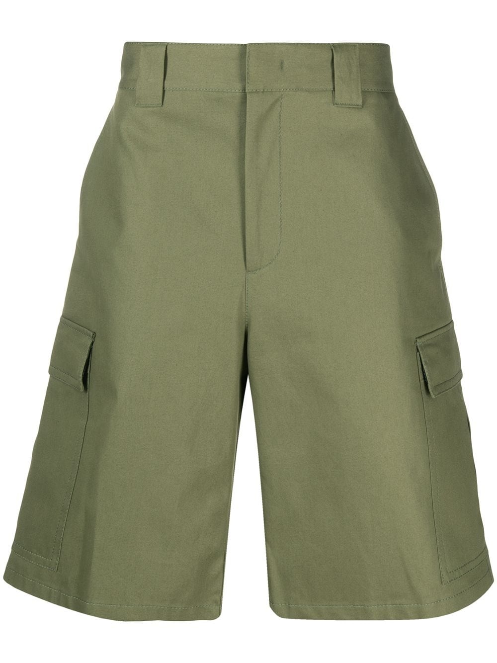 wide-leg cargo shorts - 1