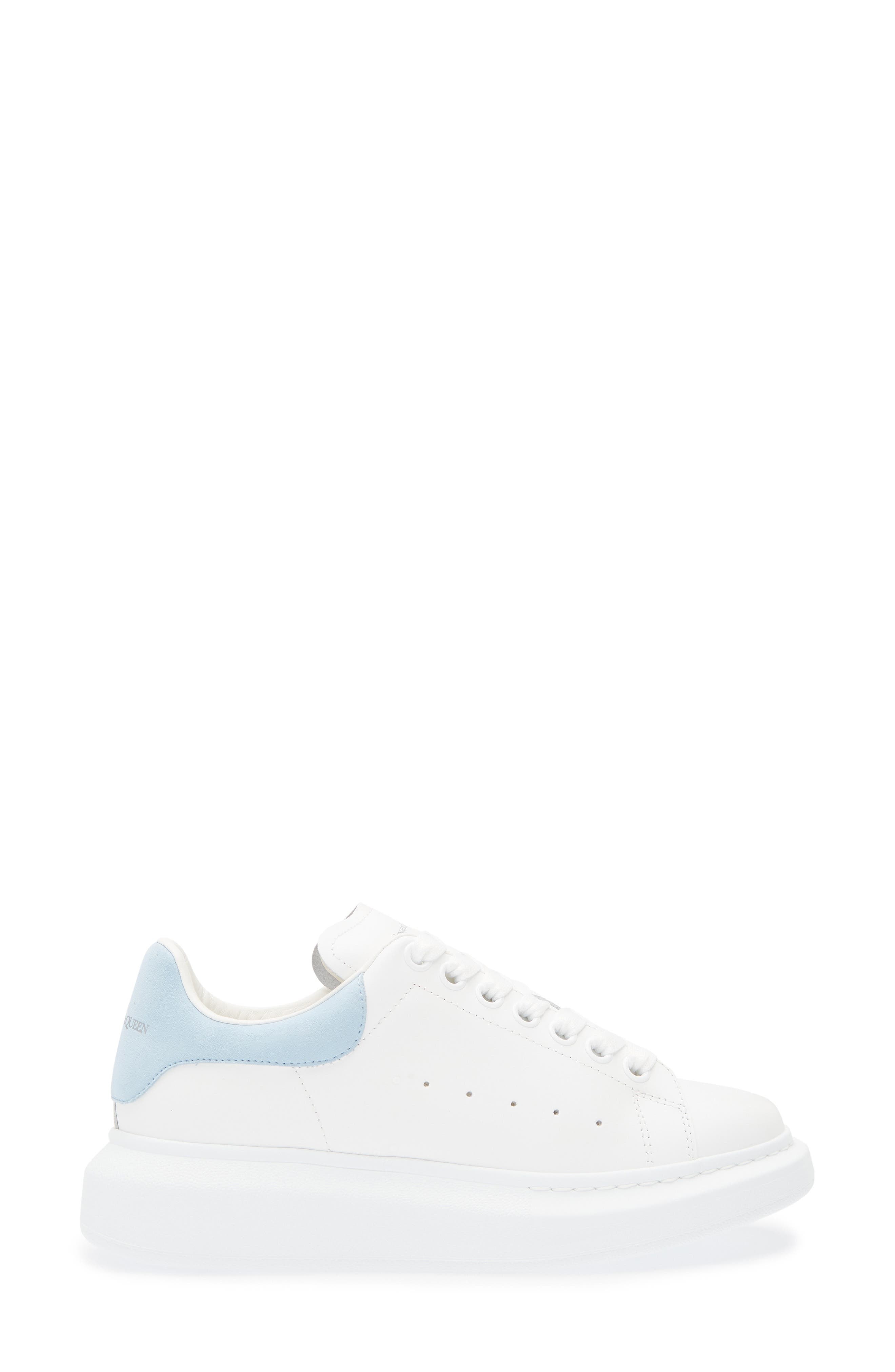 McQueen Oversized Sneaker in White/Powder Blue at Nordstrom - 3