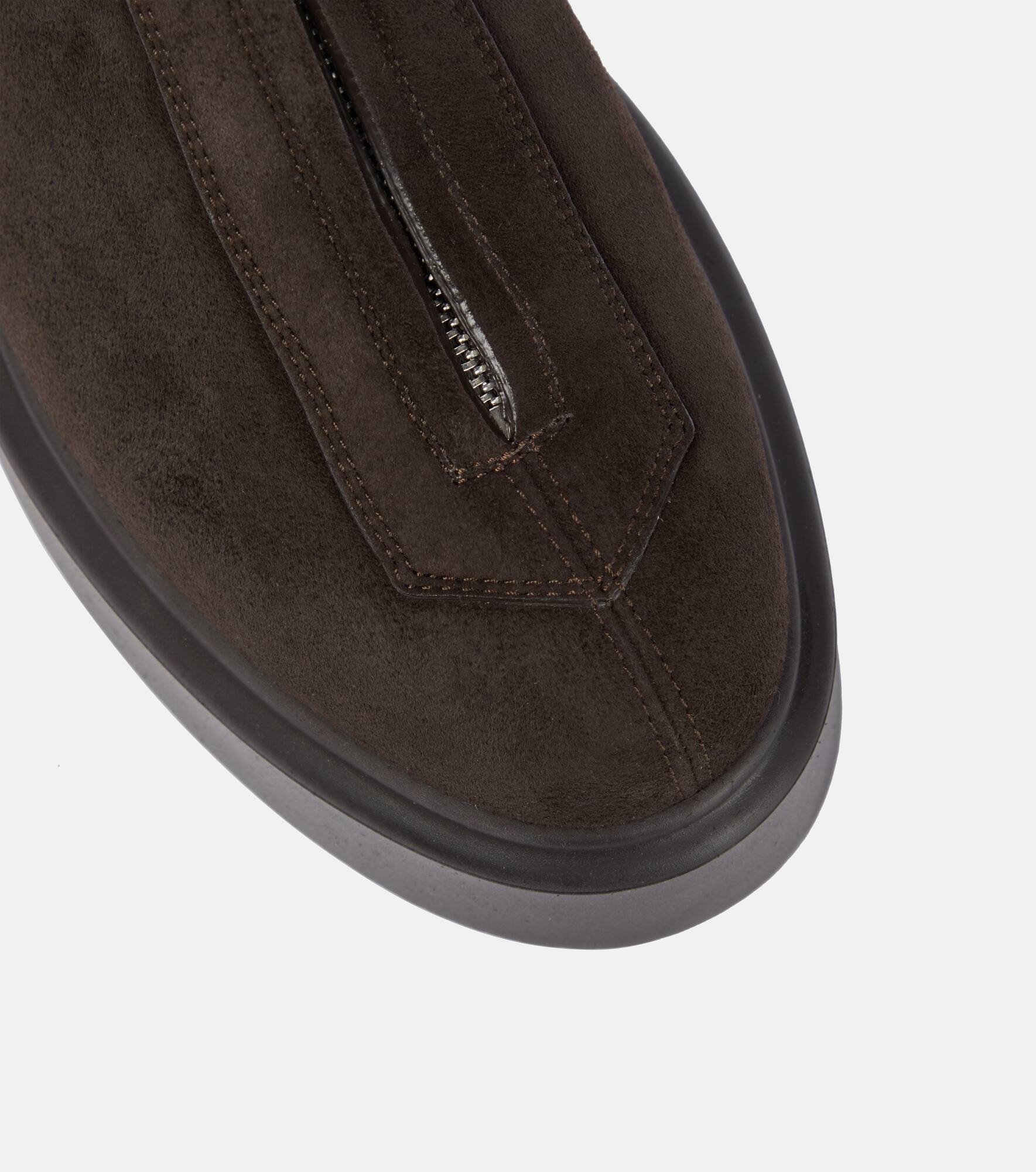 Zipped Boot 1 suede ankle boots - 6
