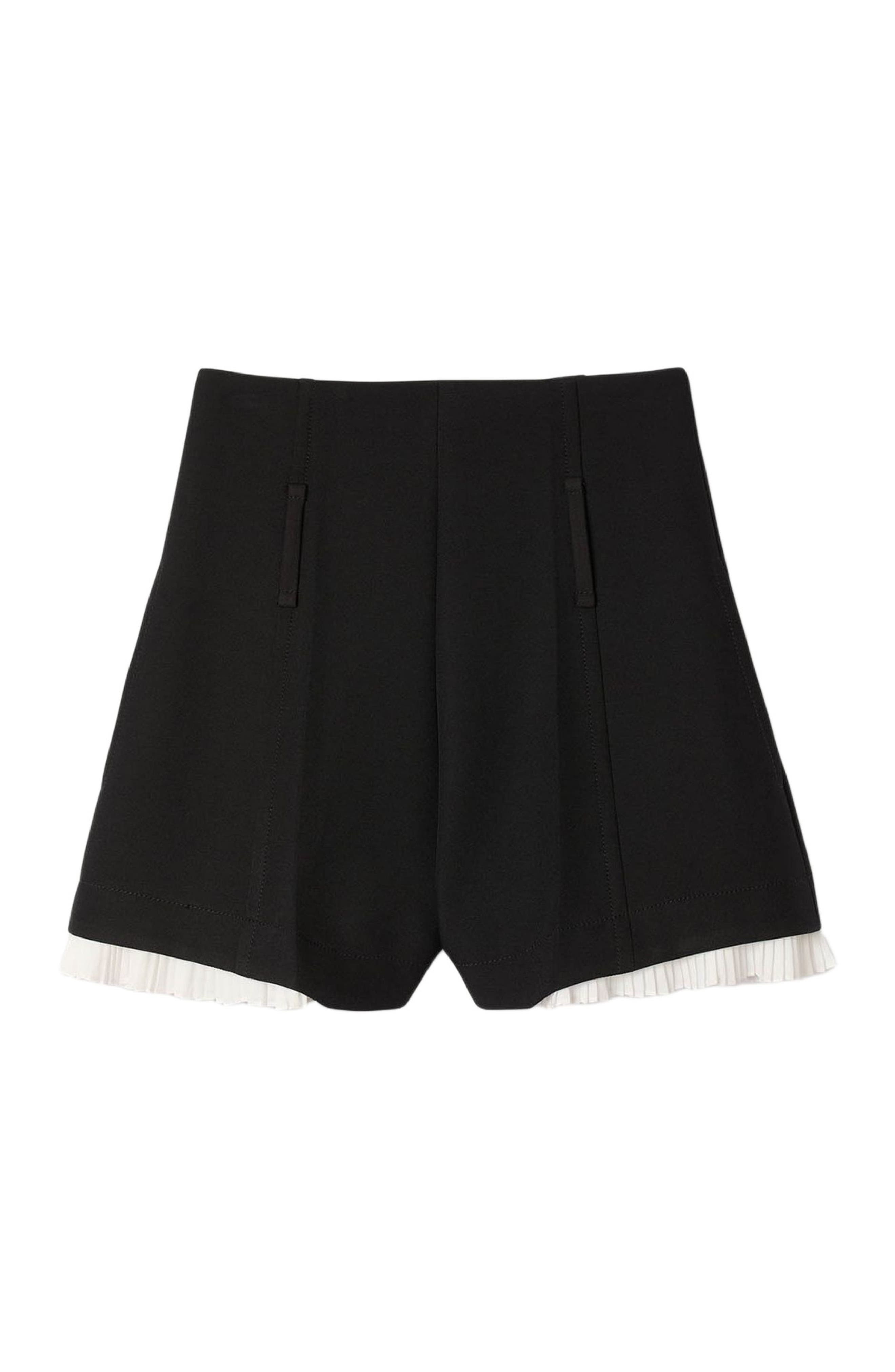 SANDRO Tailored flounced shorts in Black at Nordstrom - 5