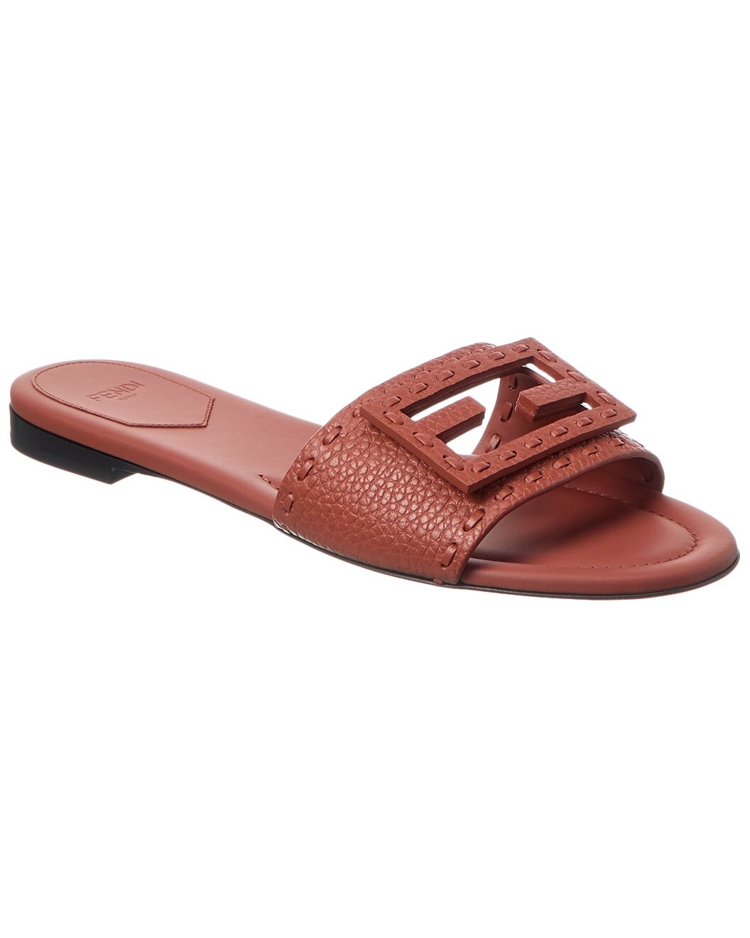 FENDI FF Baguette Leather Sandal - 1