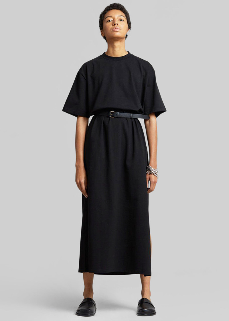 Lou Oversized Tee Dress - Black 7