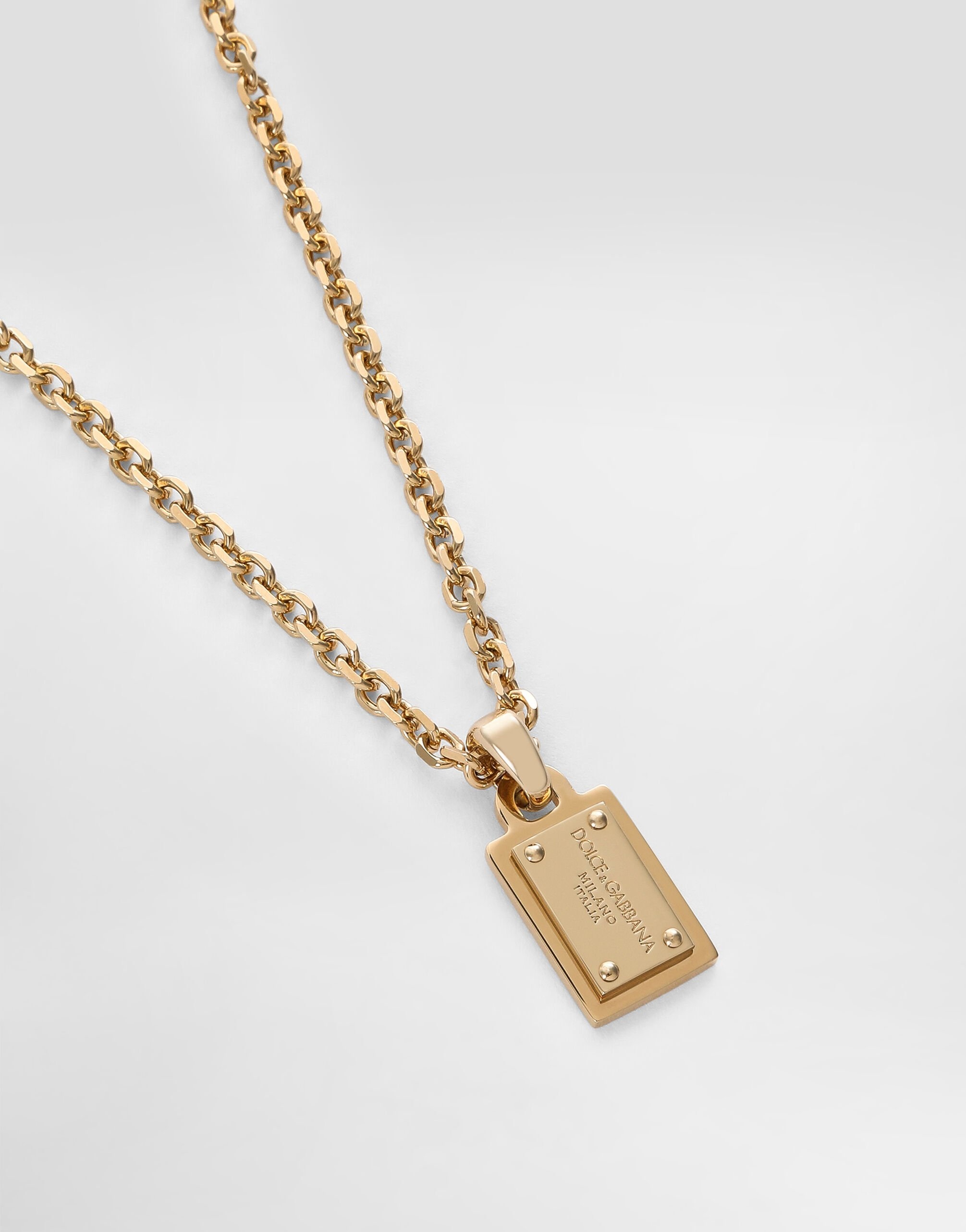 Necklace with Dolce&Gabbana logo plate - 3