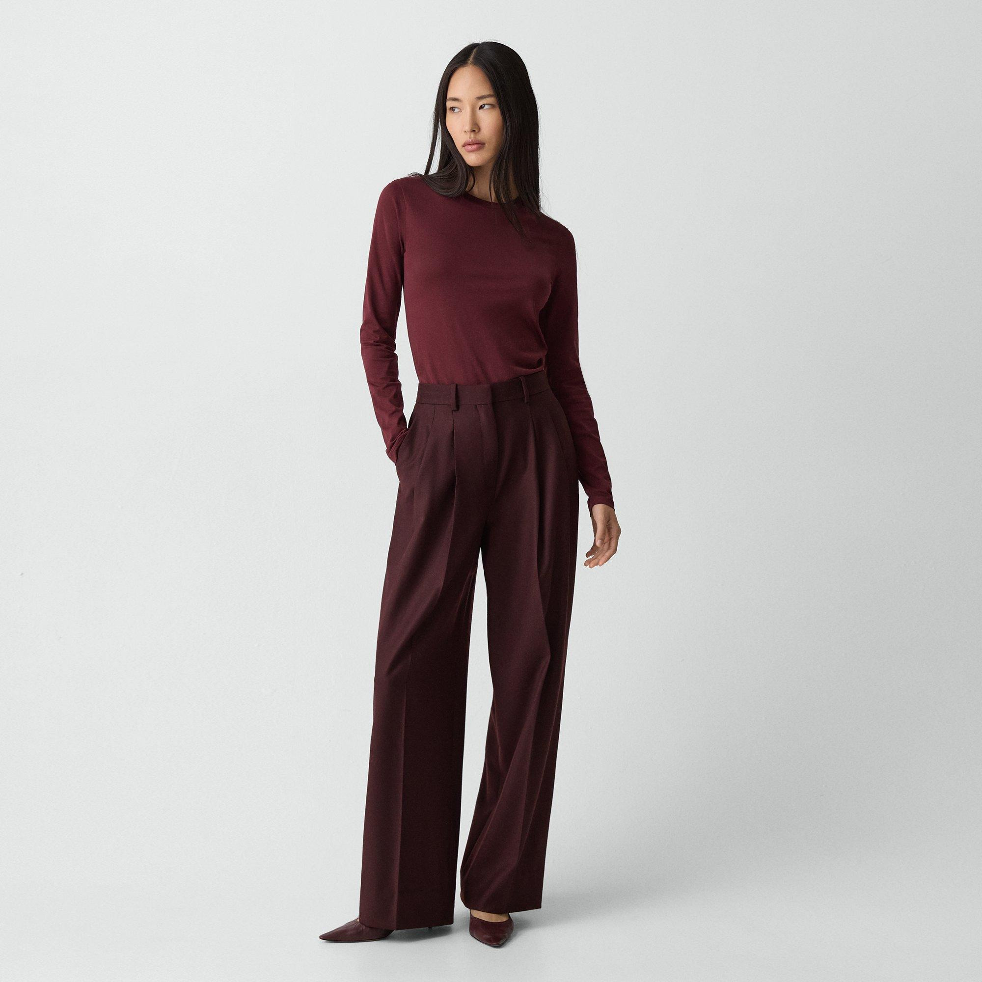 Double Pleat Pant, 29’’ in Sleek Flannel - 2