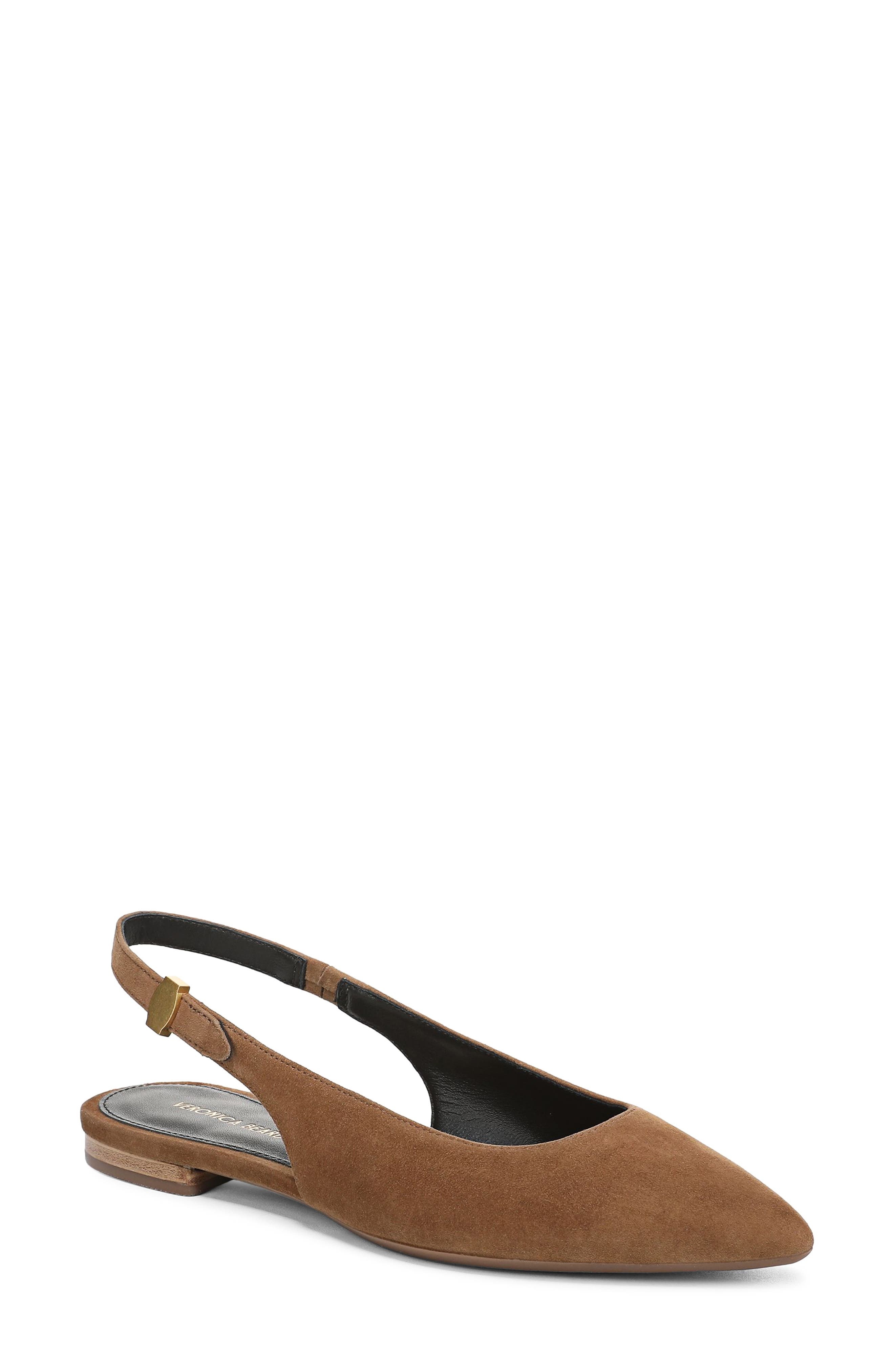 Veronica Beard Shina Slingback Pointed Toe Flat in Hazelwood at Nordstrom - 1