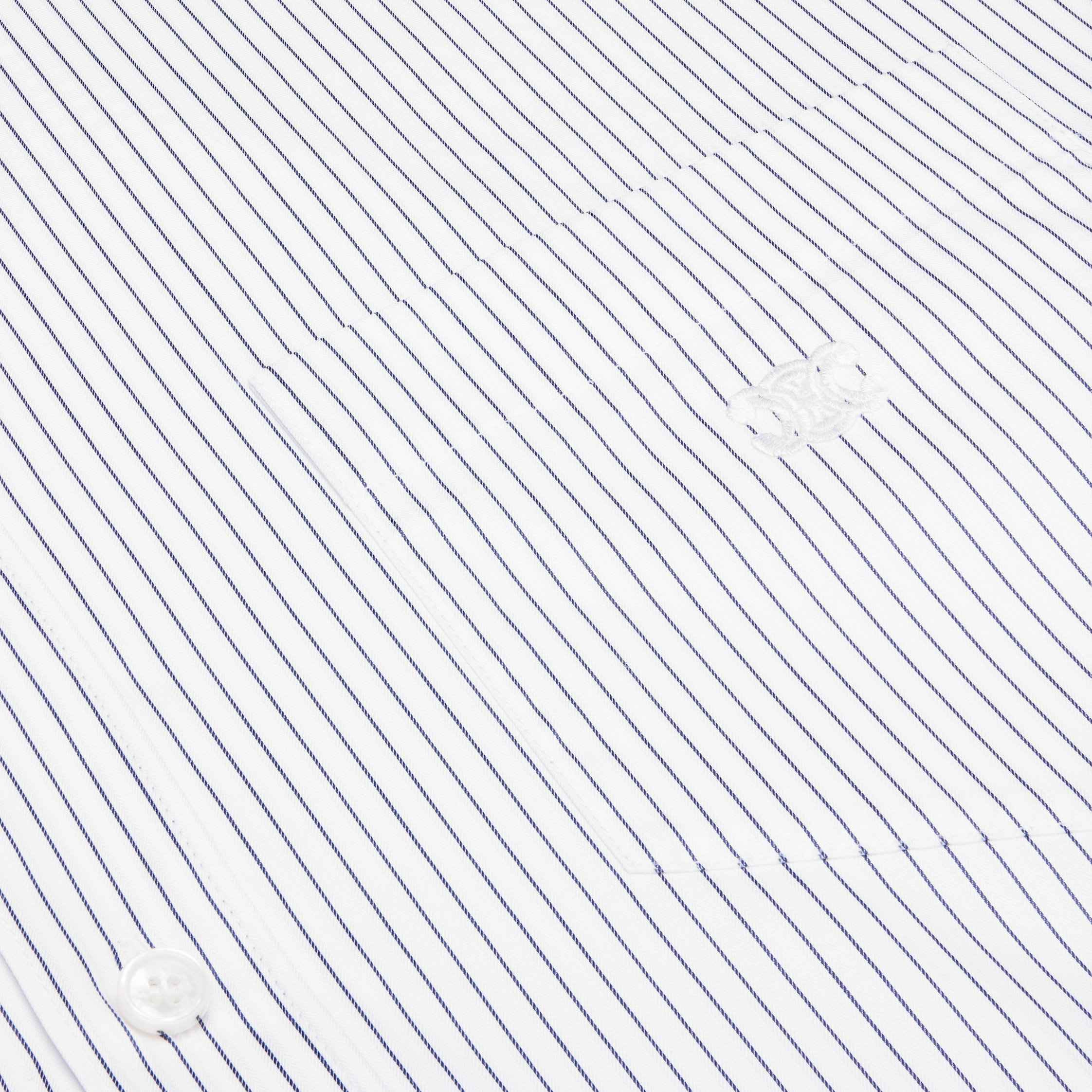 cropped shirt in striped poplin - 4