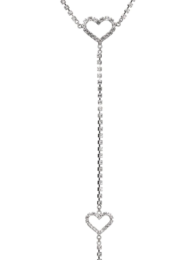 Crystal body chain w/ heart details - 3