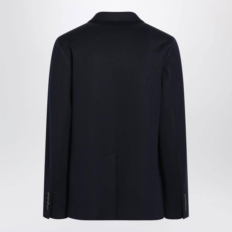 GUCCI Gucci Blue Single-Breasted Cotton Jersey Jacket Men outlook