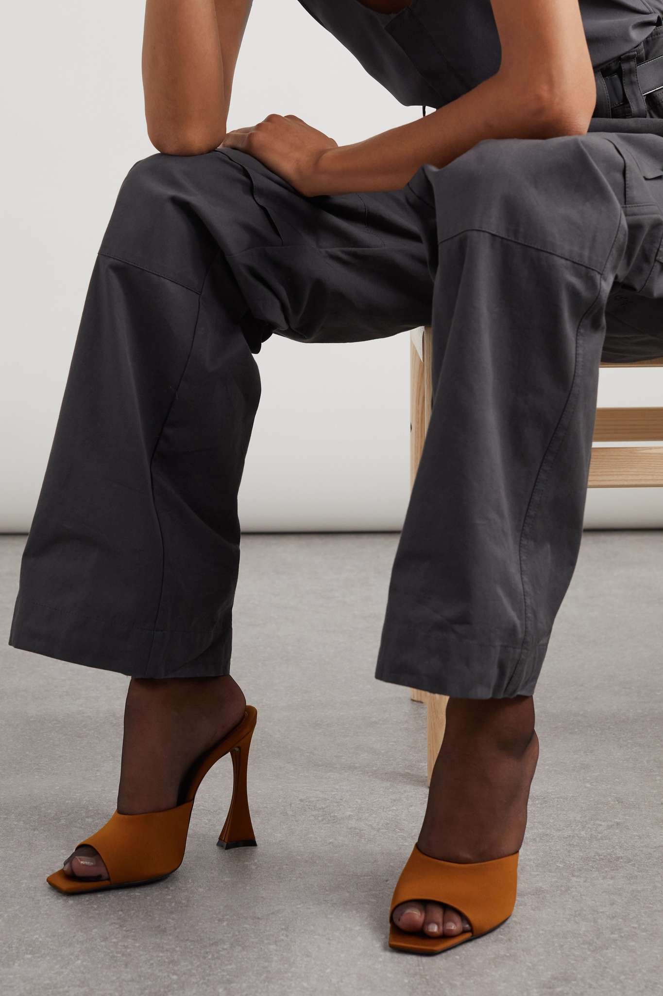 Hall satin mules - 2