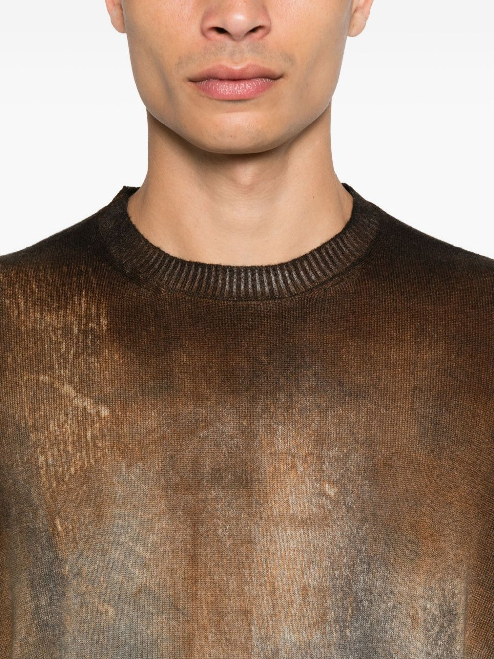 abstract-print sweater - 5
