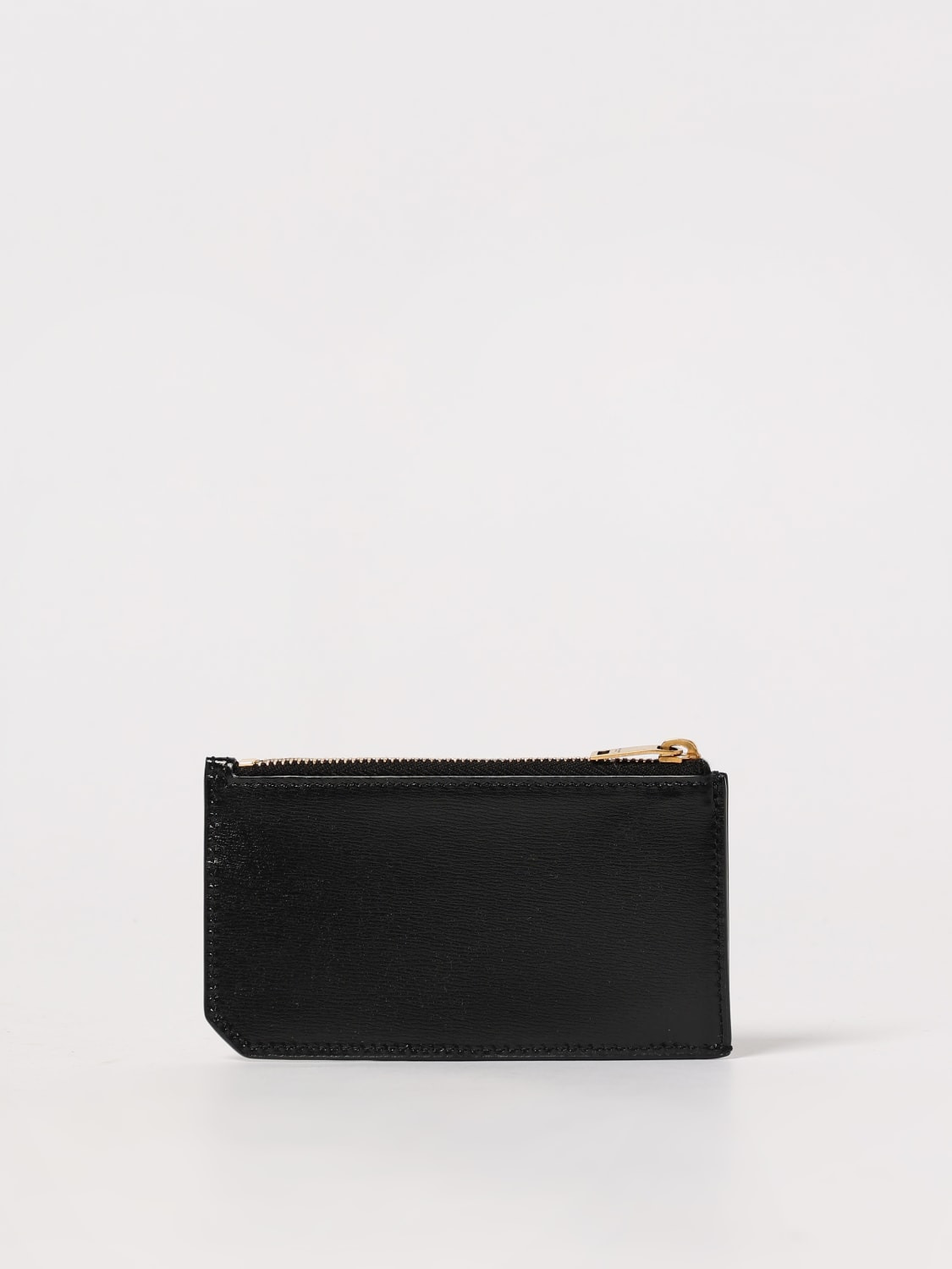 Tiny Cassandre Fragments Saint Laurent card holder in brushed leather - 2