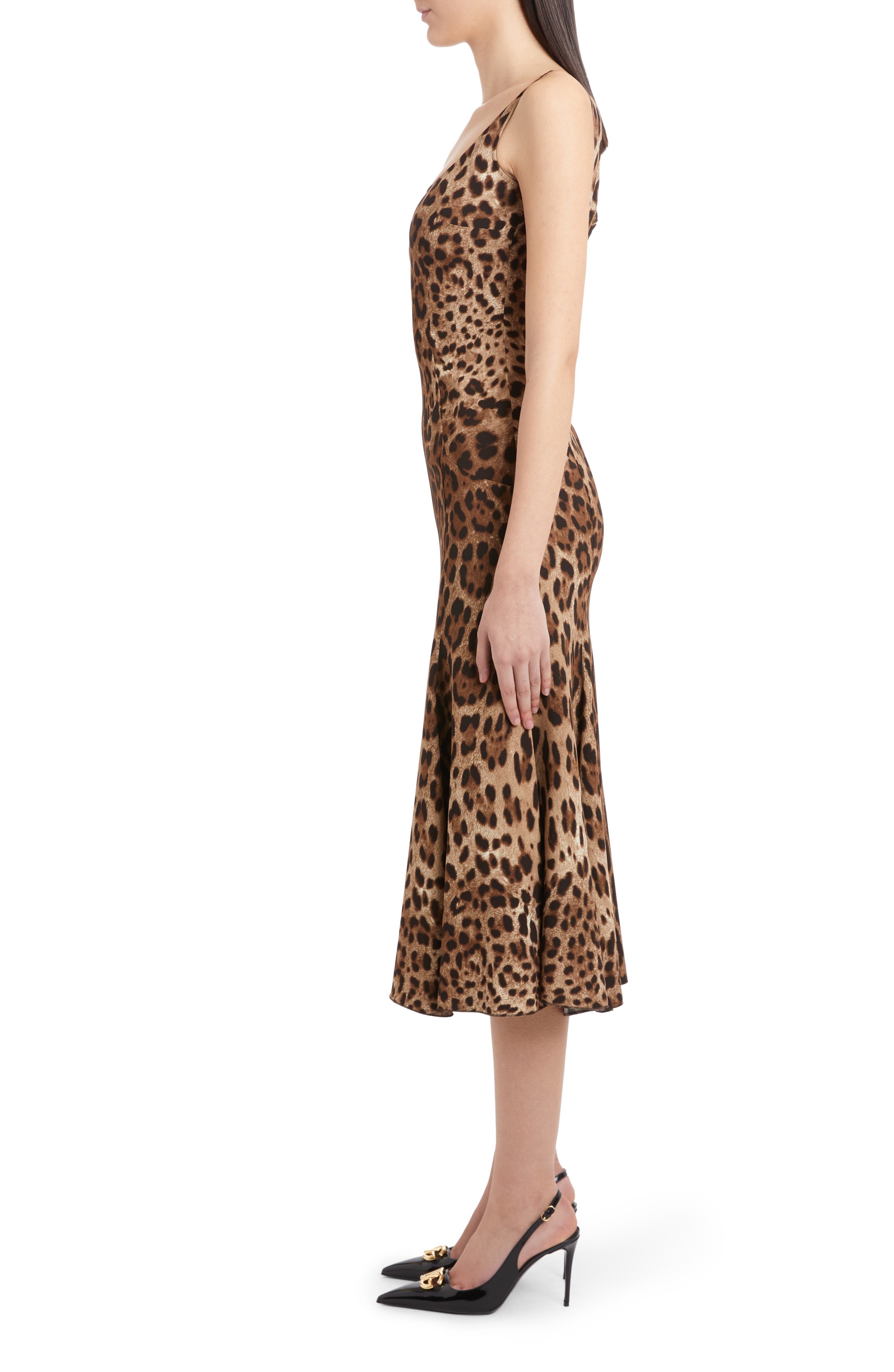 Leopard Print Cady Fit & Flare Dress - 3