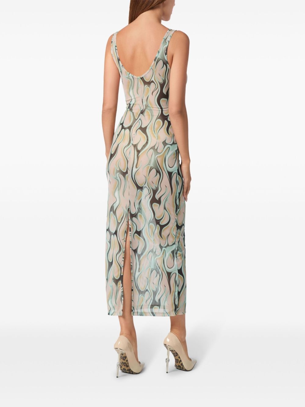 Flame midi dress - 4