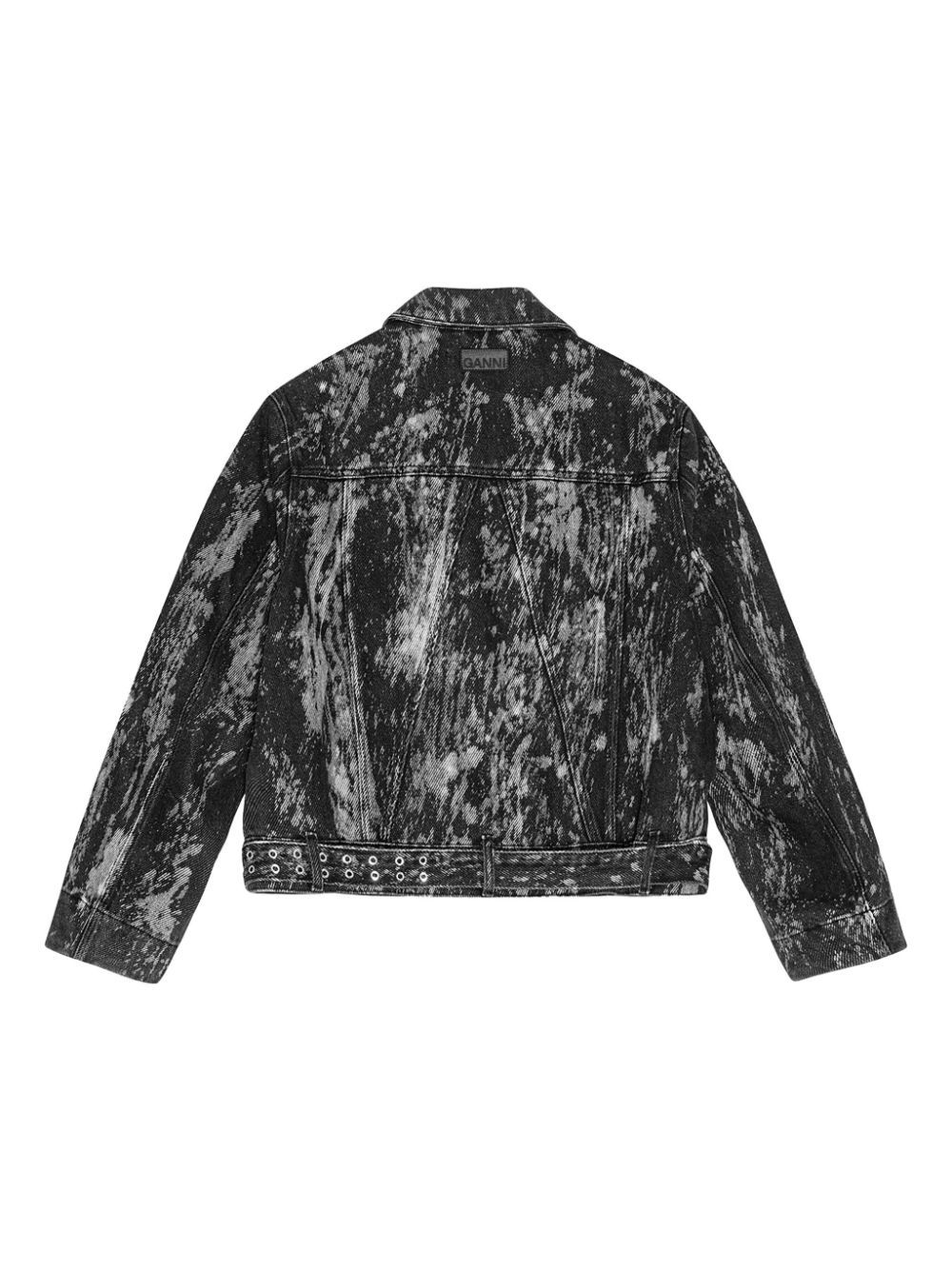 belted denim jacket - 6