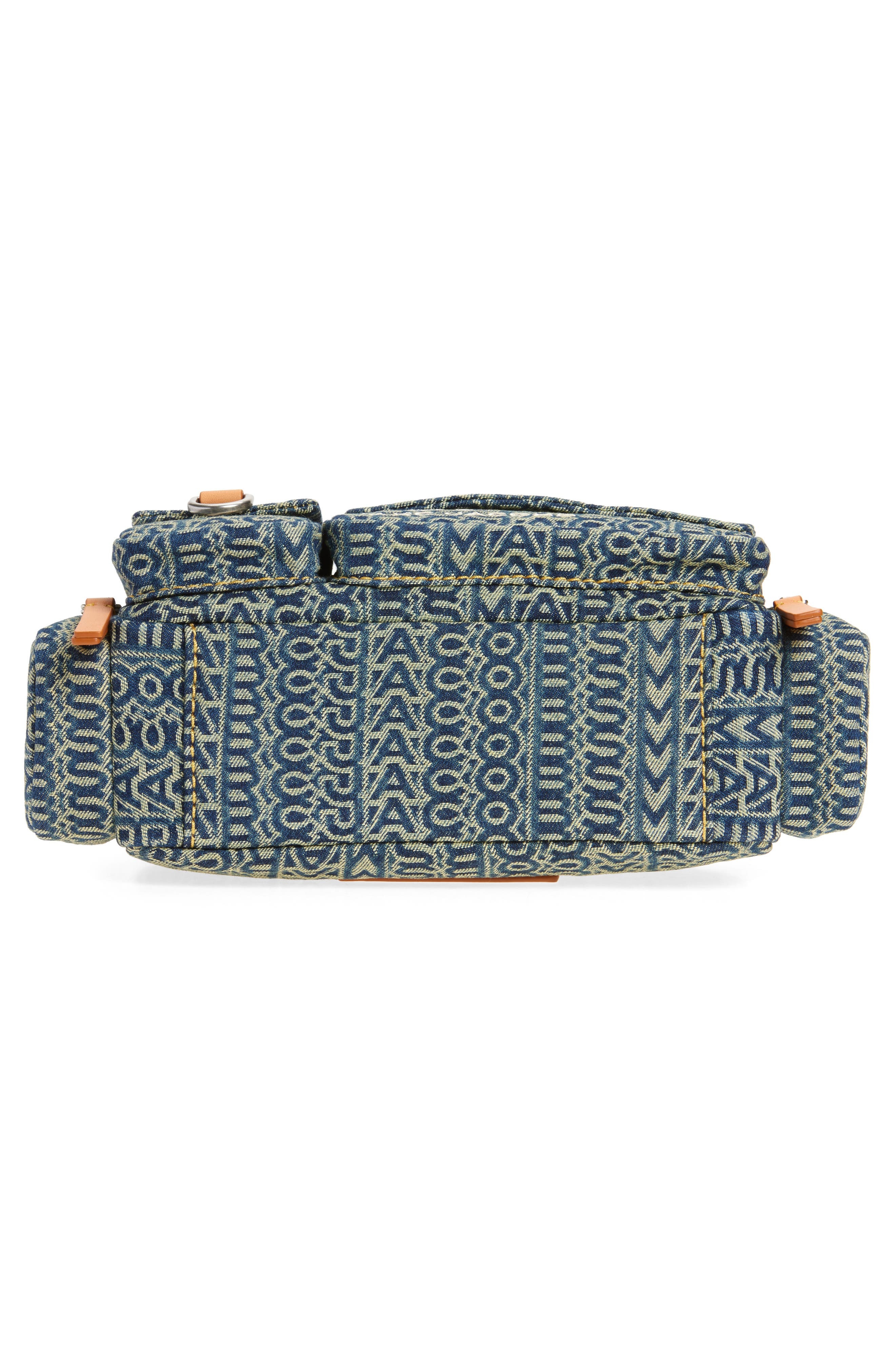 Marc Jacobs The Cargo Monogram Denim Shoulder Bag in Sun Faded Denim at Nordstrom - 7